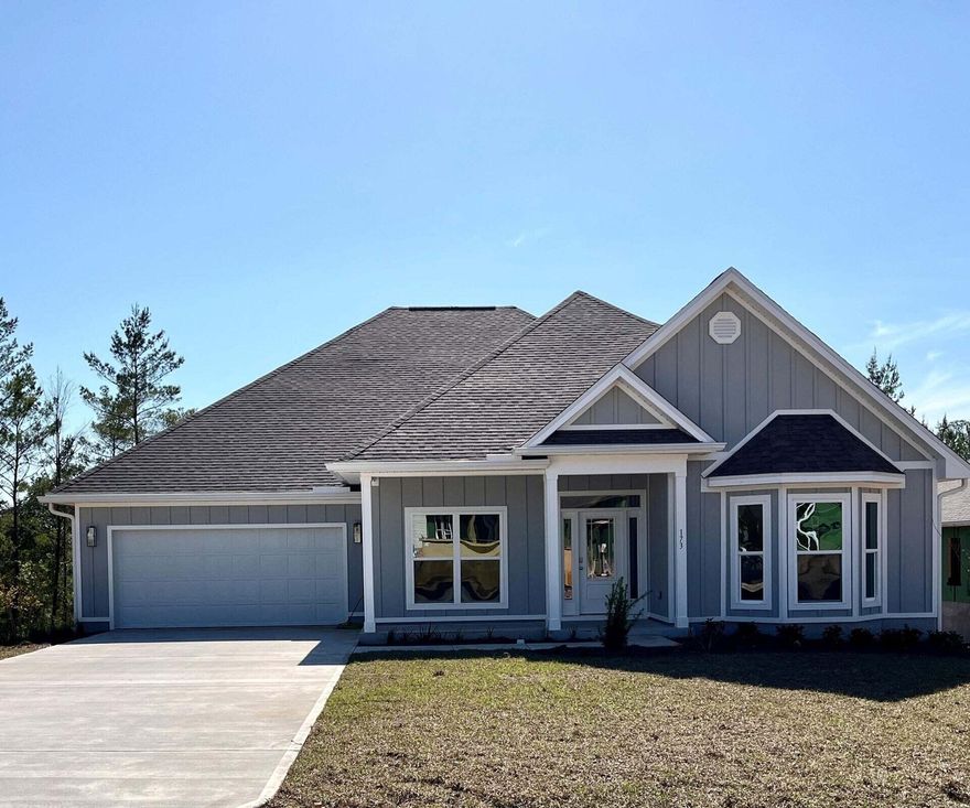 The McKenzie plan is a beautifully designed 5 bed, 3 bath home with over 3000 sq ft located in Hammock Oak Estates. Just off the foyer is a formal dining area and a perfect space for a study or office. The family room is open and spacious to the kitchen and breakfast area. The kitchen has gorgeous granite countertops with undermount sinks and stainless-steel Whirlpool appliances. From the breakfast area, you have access to the covered back patio, making it perfect for enjoying morning coffee as the sun rises. Bedroom 1 is situated off the family room with a spacious bath and walk-in closet.