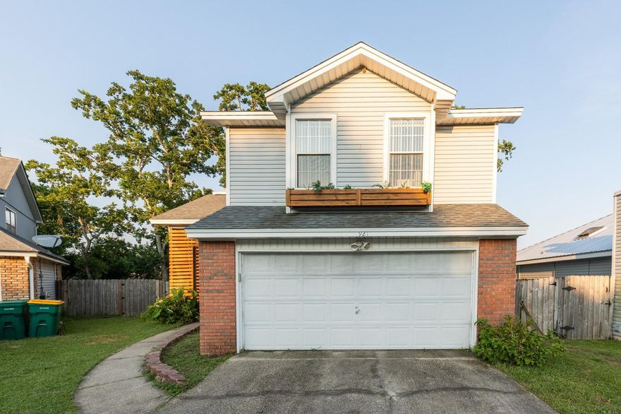 NEW ROOF and beautiful upgrades in this 3 bedroom, 2.5 bathroom home within 5 miles from both Hurlburt or Eglin AFB!This cul-de-sac home has everything you need. Inside the home you will find a welcoming living space with a beautiful white fireplace. Continuing through the house and into the kitchen you have white cabinets, stainless-less steel appliances which includes a gas range, and low maintenance counter-tops. Conveniently located there is a half bathroom downstairs. Upstairs you have the privacy of all the bedrooms. The master is large and has a beautifully upgraded bathroom and large walk in closet. Outside you have fenced in back yard with a covered patio. Perfect for entertaining or enjoying the Florida weather.