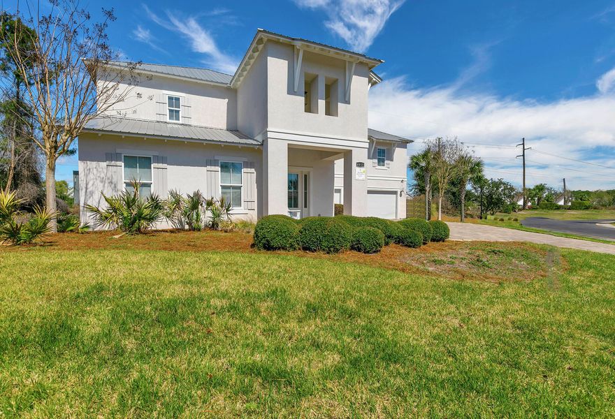 'Sea Pearl' defines luxury in the vacation rental market and is an investor's dream with 7 bedrooms, 5.5 baths, and capable of sleeping 17 guests. Built in just 2017, this premier property features luxury landscaping, a private salt-water pool, and an outdoor shower. Complete with two kitchens each with granite countertops, stainless-steel appliances, two living areas, hardwood floors throughout, a space for entertaining which accommodates ping pong and foosball tables. A rare find at the beach is a  three car garage and plenty of driveway space for parking, all within 500 yards to the beautiful Emerald waters. This home is ideally located in one of the most sought-after exclusive neighborhoods on the Emerald Coast - gated Destiny West. The community includes a pool and hot tub, exercise room plus tennis courts. Take a quick troll down to the famed Crab Trap or jump in your golf cart and head to all of the shops at Destin Commons. Scenic Highway 98 is lined with a gorgeous paved path for all of your walking and biking adventures. Do not miss this rental machine in the best part of town!
