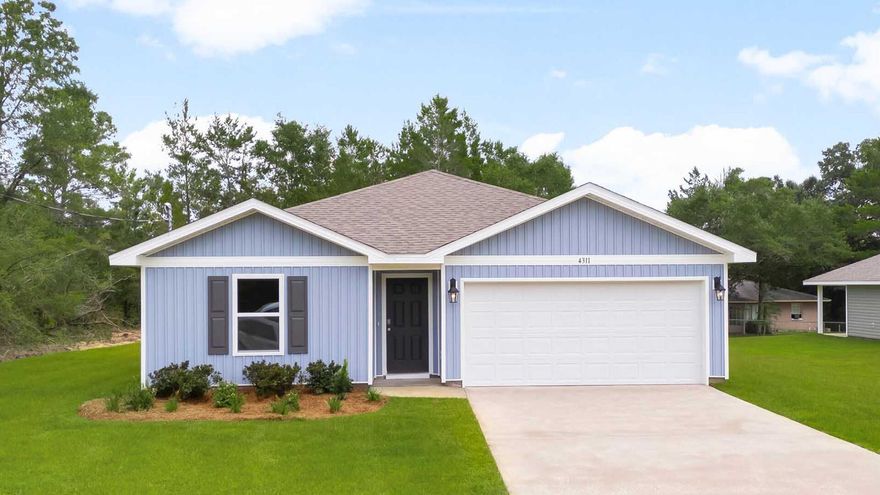 Welcome to 143 Dockside Road at Phase III of Magnolia at The Bluffs in Freeport Florida. This home has 4-bedrooms and 2-bathrooms. As you enter this home you find a wide foyer with EVP flooring.There are two bedrooms off the front hall and a third bedroom, ideal for a home office or flex space, is located on the adjacent hall where you will also find the laundry area and access to the two-car garage. Passing the fourth bedroom you will enter the open concept living area that serves as the heart of the home. From the dining area, step out to the back patio, where you can enjoy the serene surroundings of this growing community. The kitchen stands out with white cabinetry, a center island, granite countertops and an appliance package that includes a stove, microwave and dishwasher. The adjoining dining area is perfectly positioned for casual meals or entertaining, while the living room is bright and inviting with views of the backyard. Just off the living area is the spacious primary bedroom with an ensuite bathroom that has dual sink vanity, large shower, and closet designed for optimal storage as well as a linen storage area.  

The exterior of this home will feature vinyl siding and a landscaped front flower bed at the entry of the home. An added feature of this home is the Home is Connected?? Smart Home package.  For more information on the Freeport floor plan, contact a D.R. Horton Sales Representative today.
