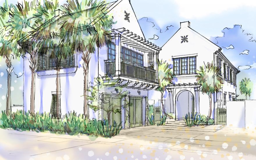 This Somerset Home in the GG Block, features streetscapes characterized by white garden walls that open onto a rugged natural landscape. A neighborhood that is bit more ''Country'' than ''Town.'' Much emphasis was placed on outdoor living with an open arrangement of interior spaces extending outdoors with garden rooms and courtyards shaded by trellises and arbors. Outdoor gathering places with firepit alcoves, water features, thoughtfully placed pools, covered summer kitchens and bars, and screened garden rooms are designed to maximize each property's use and enjoyment. This Homesite fronts the 20-acre Nature Preserve, in close proximity to the The Silva amenity to be delivered in the GG Block. The Silva will be comprised of a central event lawn, an enclosed pavilion opening onto the event lawn, pool, and covered terrace with bar and caf??.