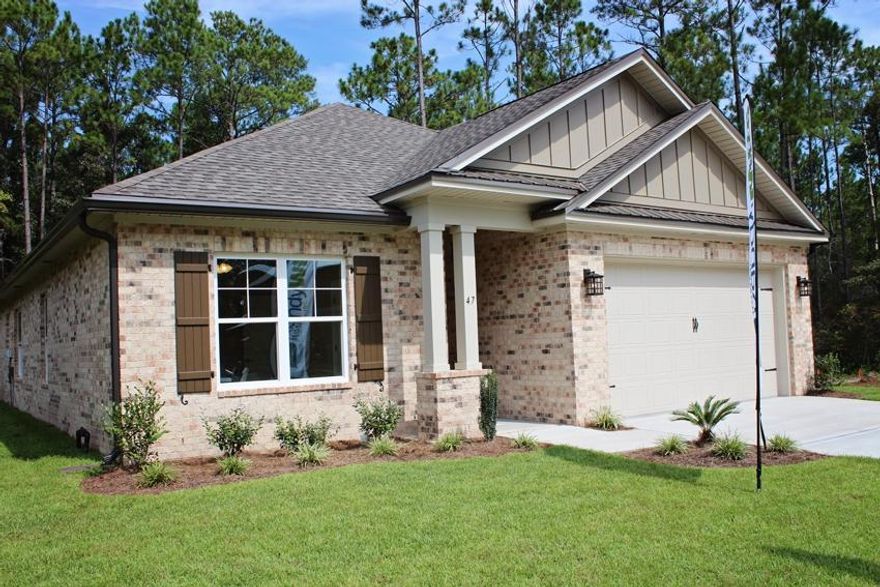 New homes being built by a trusted local builder who has over 35 years experience building in the Northwest Florida area. Builder is offering your choice of refrigerator or 1 1/4 faux wood blinds! Plus 5,000 toward closing costs with preferred lender! Marina Village sits on LaGrange Bayou and there is a full service Marina located within the neighborhood! This 2369 sf home has 3bed/2.5ba as well as an office/flex room. The spacious kitchen has a large flat island that has a double sink. When you are standing at the sink you can look out over the open dining room and family room. There is a drop station with lower and upper cabinets just as you enter the kitchen from the garage. It's a great place to leave your keys, cell phones, book bags, etc.