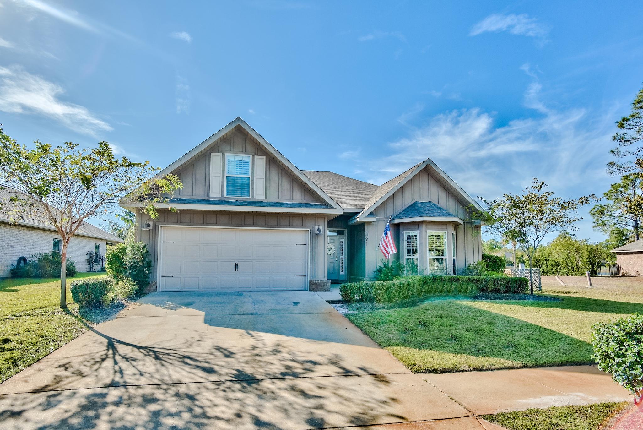 PHOTOS COMING SOON! Lake front! 3 bedroom, 2 bathroom with a bonus room upstairs! House was built in 2014. Hardwood floors in living spaces and master bedroom. New paint and plantation shutters! Fantastic fenced in back yard with huge deck for entertaining.