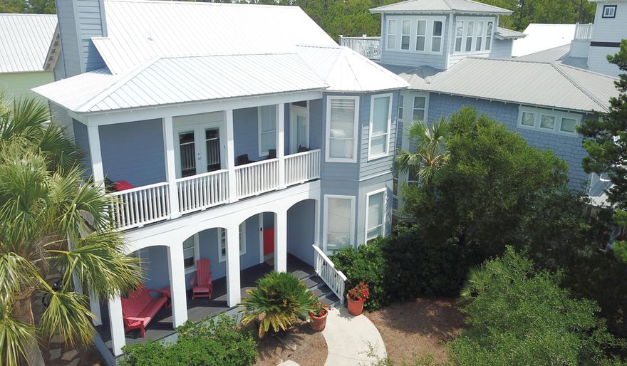 Seacrest Beach gem! 3BR+Bunk on a large lot w/ huge potential for a pool & carriage house - create your family's beach memories of a lifetime in this home! New roof (2023). Unique reverse floor plan: light & airy open living/dining, kitchen, & spacious master suite upstairs; cozy living area, bunk room, & 2 additional bedrooms downstairs. Balcony and porch overlooks Beach Bike Way. Currently used as a full-time residence, this home offers excellent rental potential in a highly desired neighborhood and is one of the best-priced homes in the area! Just moments from pristine white sand beaches of 30A & emerald waters where incredible family vacations are made. Enjoy easy access to the neighborhood pool, and the charming shops of Seacrest Beach, are just beyond. Imagine the possibilities!