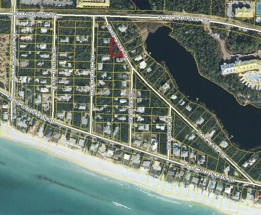 Beautiful large lot in desirable Blue Mountain Beach Subdivision. South of 30-A, this lot is close to the beach with beach and lake access. These lots rarely come on the market. Blue Mountain Beach S/D has no build-out requirements and no association fees. Beautiful lot in a beautiful location!