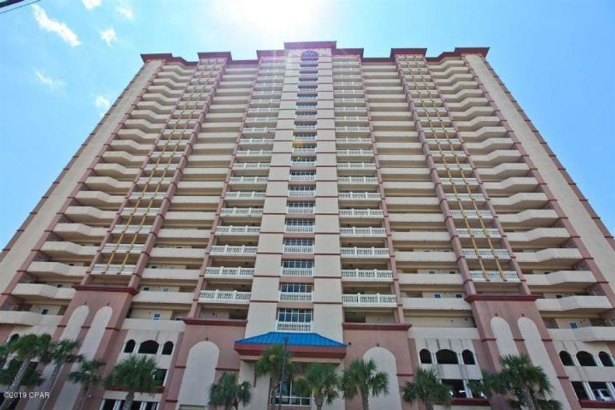 Sunrise Beach unit 2003 has the PRIME location in the deluxe 25-story Gulf front complex, offering dramatic Gulf views over the elevated pools. This turnkey offering conveys fully furnished and rental ready. Interior features include a spacious and open floor plan with raised ceilings. The fully equipped kitchen has beautiful granite countertops & breakfast bar. Master bedroom is Gulf front with balcony access. On-suite master bathroom features tile floors, double vanity, large garden tub, and separate walk-in shower. Kitchen, dining, and living area have huge gulf views. Guest bed room and bonus bunk room are larger than most Generous balcony is accessed through large glass sliders from both the living area and master bedroom.