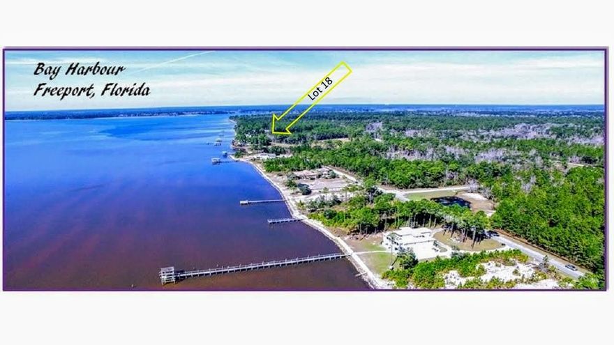 LOOK AT THIS!  Awaken to a view of Choctawhatchee Bay!  This Bay Harbour Lot 18 is located across the street from the bay! Partial tap fees have been paid.  Low HOA and Low property taxes! Build your dream home in Northwest Florida's fastest growing community!  Live your best life in Bay Harbour.  Shopping, dining, entertainment, healthcare and services nearby.  Only 20 minutes to the beautiful beaches of South Walton County and iconic 30A.   Interstate 10, airports & military bases are easy to access.  Fishing, boating, cycling, kayaking, paddle boarding, tennis, swimming, hiking – everything the outdoor enthusiast loves is HERE!  Like to entertain? What can be better than entertaining in your custom home with a view of the bay?  Relax and enjoy your bayside lifestyle in Bay Harbour!
