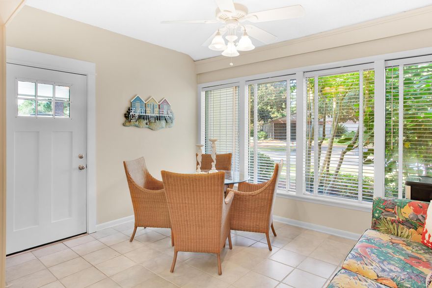 Nestled on a large corner lot, this three bedroom home is being sold fully furnished. Enter from the covered carport into the converted screen-porch, that has been enclosed for additional heated and cooled space, perfect for your morning coffee, home office, or an additional entertaining space.  Tile flooring, allowing for easy cleaning, is throughout the living areas & kitchen. The private patio allows owners and guest the perfect space to enjoy a friendly conversation or a quiet spot to relax. The master bedroom has its own private bathroom featuring a walk-in shower. Enjoy the best of both worlds: the privacy of a detached single-family home with the care-free lifestyle of a condo. As an introduction to the Sandestin lifestyle, we invite our new owners to explore amenities that make Sandestin special. The listing brokerage and seller(s) are presenting the buyer(s) of this property with (2) 90-minute rounds of Tennis court time, a golf foursome at one of our three championship courses, and a round of golf for up to four (4) players at the unrivaled Burnt Pine Golf Club.

Sandestin Golf and Beach Resort is a major destination for all seasons and all ages, and has been named the #1 resort on Florida's Emerald Coast. This magical resort spanning over 2,000 acres is comprised of over 70 unique neighborhoods of condominiums, villas, town homes, and estates. The resort features miles of sandy white beaches and pristine bay front, four championship golf courses, a world-class tennis center with 15 courts, 4 resort swimming pools (and 15 private neighborhood pools), a 123-slip marina, a fully equipped and professionally staffed fitness center and spa, meeting spaces and The Village of Baytowne Wharf, a charming pedestrian village with events, shopping, dining, family entertainment and nightlife. For true golf cart community living, Grand Boulevard is just outside the resort gates and provides access to additional shopping, dining and entertainment, all without traveling on Hwy. 98. Come to Play, Stay for Life!