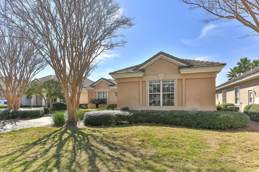 Beautiful views over a lake to the 14th hole of Kelly Plantation Golf course. This home in Carriage Place has 3 Bedrooms / 3 Bathrooms along with a Media Room/Office which could serve as a fourth bedroom. Large eat in custom kitchen and separate dining room that opens to the great room. Relax in the private swimming pool. With picturesque views and an open floor plan, this home would be great for entertaining! The HOA dues for Carriage Place includes lawn care. FLOOD INSURANCE IS NOT REQUIRED! FLOOD ZONE X.