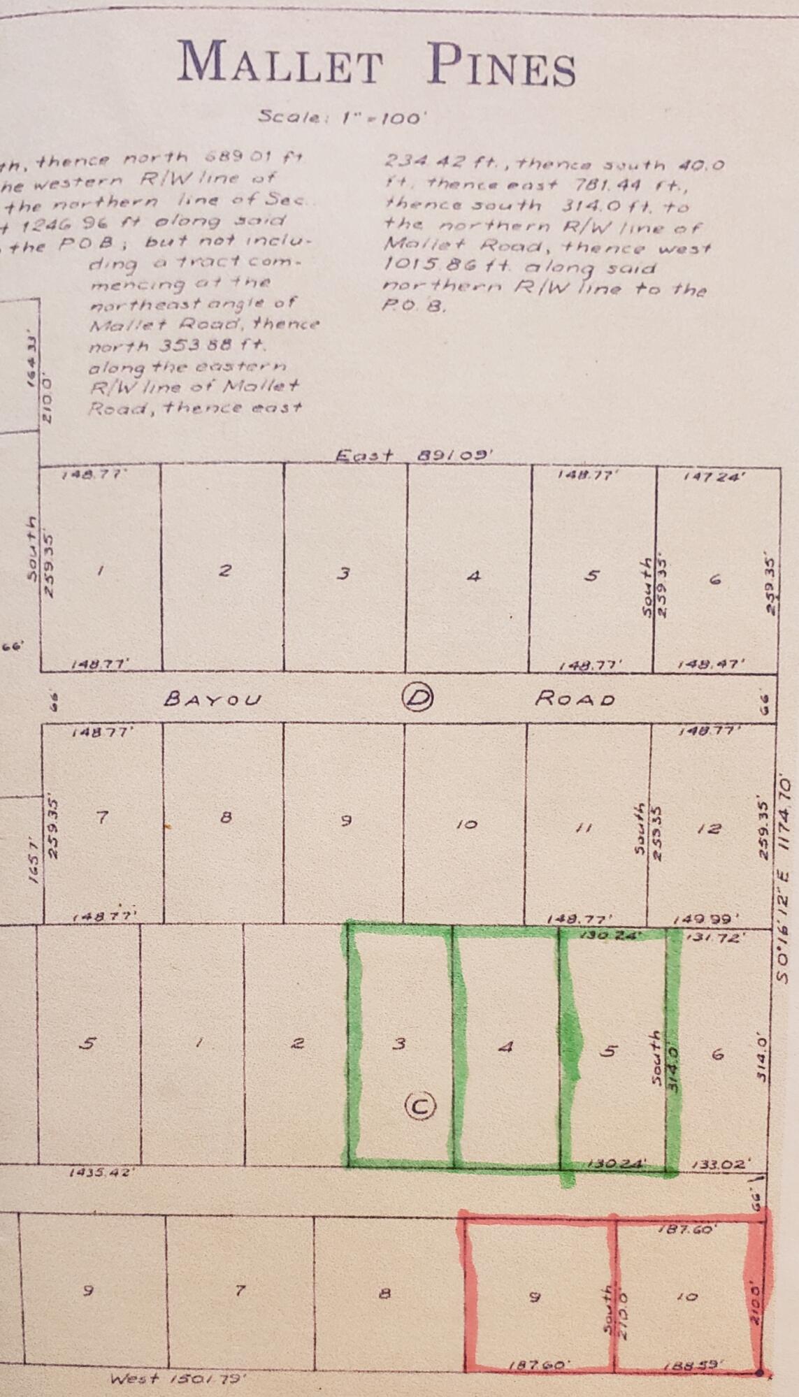 Mallet Pines S/D Unrecd - Land