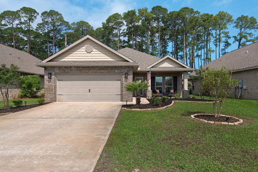 Beautiful 4 Bedroom/2 Bathroom brick home in the sought after DRIFTWOOD ESTATES just off Mack Bayou! It features gorgeous hardwood flooring, trey ceilings, crown molding and arched entrances. This home is also equipped with several smart-house upgrades including the Nest Thermostat, Ring Doorbell and security camera, a My Q garage door opener and Smart Lighting in the kitchen and family room, all controllable from your included Echo Show! Solar panels on both sides of the home make it very energy efficient and will be paid off at closing.