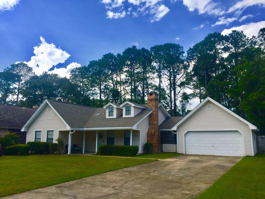 Lovely 3 bedroom/2 bath home in desirable neighborhood. Shaded front porch, perfect for watching the neighbors walking by or the children riding their bikes. Front door opens to a spacious living room with elevated ceilings and a brick, wood burning fireplace. Off from the living room, you will enjoy the separate dining room, which also leads to the closed in Florida Room. The kitchen is light and bright with a removable kitchen island and room for a kitchen table surrounded by a beautiful bay window. All bedrooms are located on the left side of the home, along with plenty of storage closets. You will find crown molding throughout this home, ceiling fans and some updated lighting fixtures. The wood fenced backyard is the perfect setting for BBQs, yard games or even a garden.See additional: