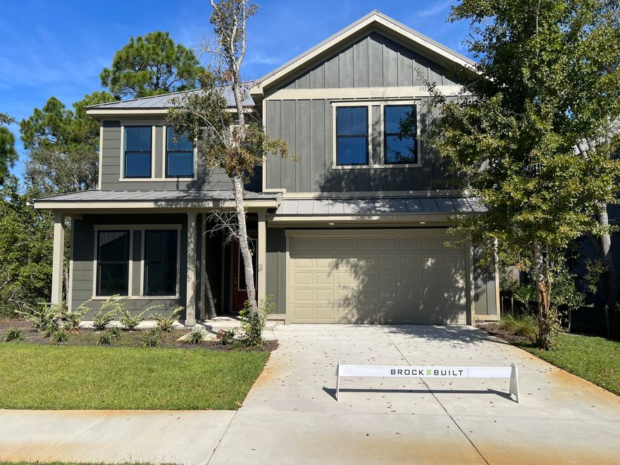 MOVE IN READY!!!!!  Welcome to The Shoal, a thoughtfully designed new neighborhood where tranquility meets convenience. Nestled along the edge of the expansive Point Washington State Park, this intimate community offers 30 carefully planned homesites, each providing a sense of privacy and a seamless connection to nature. Ideally located just a short drive from Seaside, Grayton Beach, and scenic Highway 30A, The Shoal offers residents the perfect balance of peaceful surroundings and easy access to the area's most beloved coastal destinations. Homes in The Shoal are crafted to complement the natural beauty of the area, featuring earthy tones, a serene community pond, and the unique benefit of half the lots backing directly onto state park land. The Chopin floor plan boasts 5 bedrooms and 4.5 bathrooms, with an open-concept living space on the main level and a spacious upstairs loft, ideal for a media room, play area, or second living space.

Each home includes high-end standard features such as durable metal roofs, impact-rated windows and doors, quartz countertops, luxury vinyl plank flooring throughout all common areas and bedrooms, 8 ft. interior doors, and a gas range with a vented hood in the kitchen. Homebuyers also have the opportunity to personalize their new home by selecting finishes and upgrades during a dedicated design appointment. With its unbeatable location, natural surroundings, and thoughtfully designed homes, The Shoal offers a rare opportunity to experience the best of life in Santa Rosa Beach.

**Prices may vary based on upgrades and lot selection. This listing shows the base price of this home. Photos are not of this exact home. Home does not come furnished.**