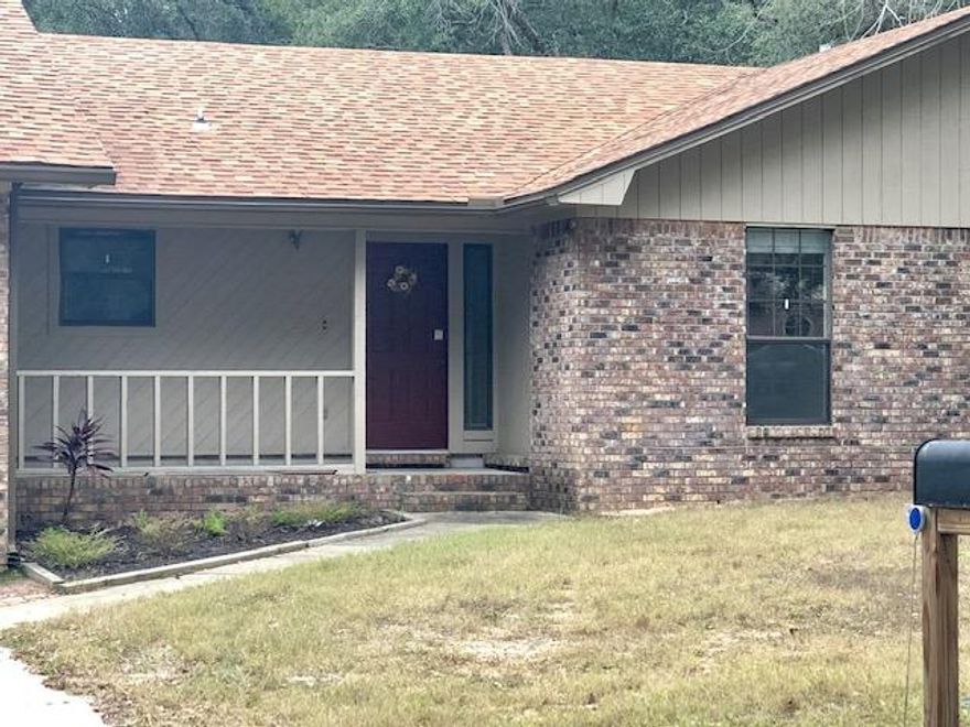 Nice home in the heart of Niceville. All tile flooring,3 bedroom, 2 full baths, fireplace, master bedroom has walk in closet. Kitchen has a refrigerator but it is not warranteed. Back yard is fenced and has a deck. Owner will consider a small dog only, that is spayed/neutered, fully house broken and at least a year old. No smoking allowed.