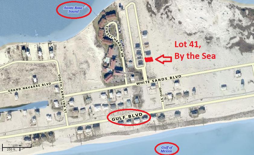 JUST REDUCED $25,000!!! WATER VIEW lot on Navarre Beach. Located in the gated community of By the Sea on Navarre Beach this lot backs up to the county owned land and therefore has great views of the Santa Rosa Sound, Community pool, Community access to the Santa Rosa Sound, easy access to the Beach, Bike and walking paths and more.Navarre Beach is one of the last places in Florida with the Old Florida feel. Miles of walking and biking paths, crowd free beaches, Navarre Beach fishing pier, Gulf Islands National Seashore to the west and the Navarre Beach county park to the east make this lot the best place to build your dream home. Call today for more details.