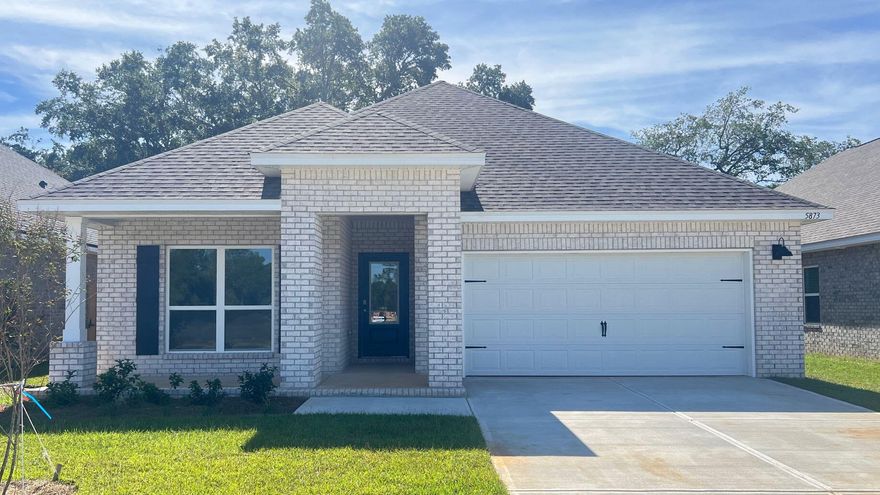 Builder will pay all Closing Costs, ask us about our current rates! Welcome to the Lamar Plan, at Deer Ridge Crossing, our new home community in Gulf Breeze, Florida! Just over 1,600 square feet, this beautiful single- story home offers 3-bedrooms with 2-bathrooms, a 2-car garage, and an open layout. The kitchen features quartz countertops and stainless-steel appliances, including a stove, dishwasher, and microwave hood combo. The primary bedroom is a relaxing space that includes the attached primary bathroom. Between the double vanity, separate toilet, soaking tub, sperate shower and walk-in closet, this area can become a haven of relaxation. This home comes standard with the 'Smart Home Connect' System which includes a variety of convenient devices you will love.