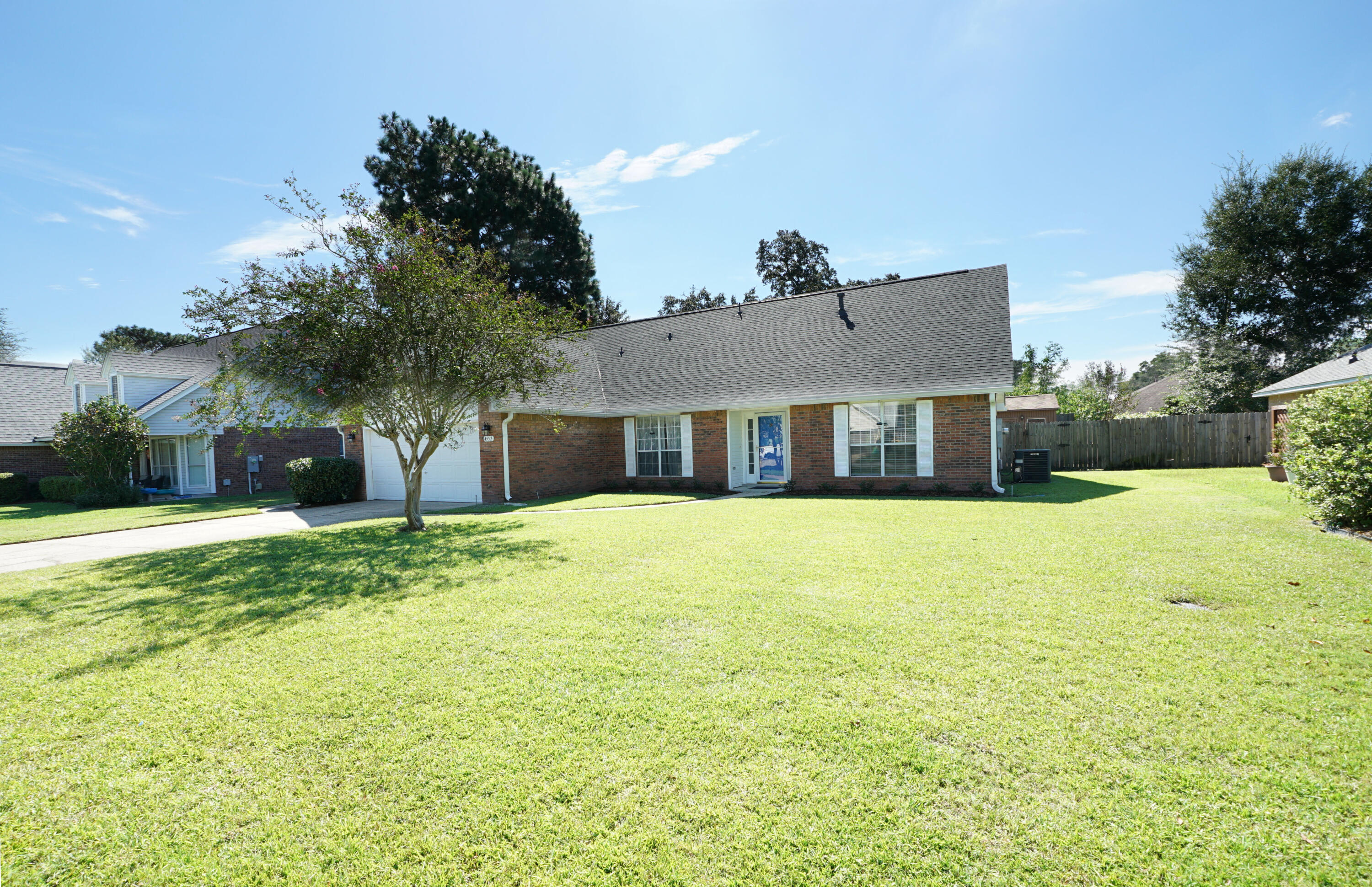 Welcome to this beautiful 5-bedroom, 3-bathroom home located in the highly sought-after gated community of Parkwood Estates in Bluewater Bay. Featuring a large living room, formal dining area, two-car garage, and a fenced backyard with a workshop, this home offers space and versatility for the whole family.The updated kitchen includes custom cabinets, granite countertops, stainless steel appliances, a gas range, and a center island--perfect for both cooking and entertaining. The primary suite and two bedrooms are conveniently located on the main level, while the upstairs features two additional bedrooms, a full bathroom and a loft area.Parkwood Estates is ideally situated within walking distance of Bluewater Elementary and just minutes from shops, restaurants, coffee spots, gyms (click and more. With easy access to Eglin AFB and the white-sand beaches of Destin, this home offers a perfect blend of comfort, convenience, and location.
Pets may be allowed, subject to owner approval and a non-refundable pet fee. NO smoking