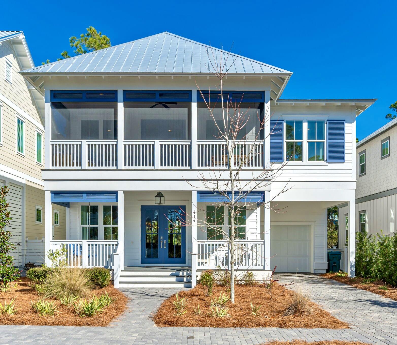 Welcome to a slice of coastal paradise in the heart of Blue Mountain Beach. Built in 2021 and still glowing like new, this custom-designed home is your gateway to the ultimate 30A lifestyle--whether as a personal escape, family retreat, or lucrative vacation rental. Timeless Design Meets Modern Comfort: With 10-ft. ceilings, spacious, light-filled rooms, and an open floor plan, this home exudes elegance and tranquility. Imagine entertaining in your beautifully appointed kitchen with high-end stainless appliances and a stunning standalone island--the heart of every gathering. Relaxation Redefined: The upstairs master suite feels like a private oasis, boasting a boutique-worthy walk-in closet, and direct access to a large private balcony. Sip your morning coffee while relaxing on the swing.

Outdoor Living at Its Finest: A charming front porch and private rear patio invite you to embrace the Florida outdoor lifestyle. Plus, you're just a short stroll from beach access for morning walks or Gulf swims. 

Room for Everyone: Four thoughtfully furnished bedrooms, including a fun bunk room, ensure plenty of space for family and guests to make lasting memories. 

Prime Location & Amenities: Nestled in the exclusive Lakeside at Blue Mountain Beach community, enjoy the convenience of a pool, playground, and gated privacy. Walk to local shops, charming breakfast cafes, and iconic 30A dining.

Whether you're dreaming of lazy beach days, hosting unforgettable gatherings, or investing in a sought-after rental property, this home delivers coastal living without com