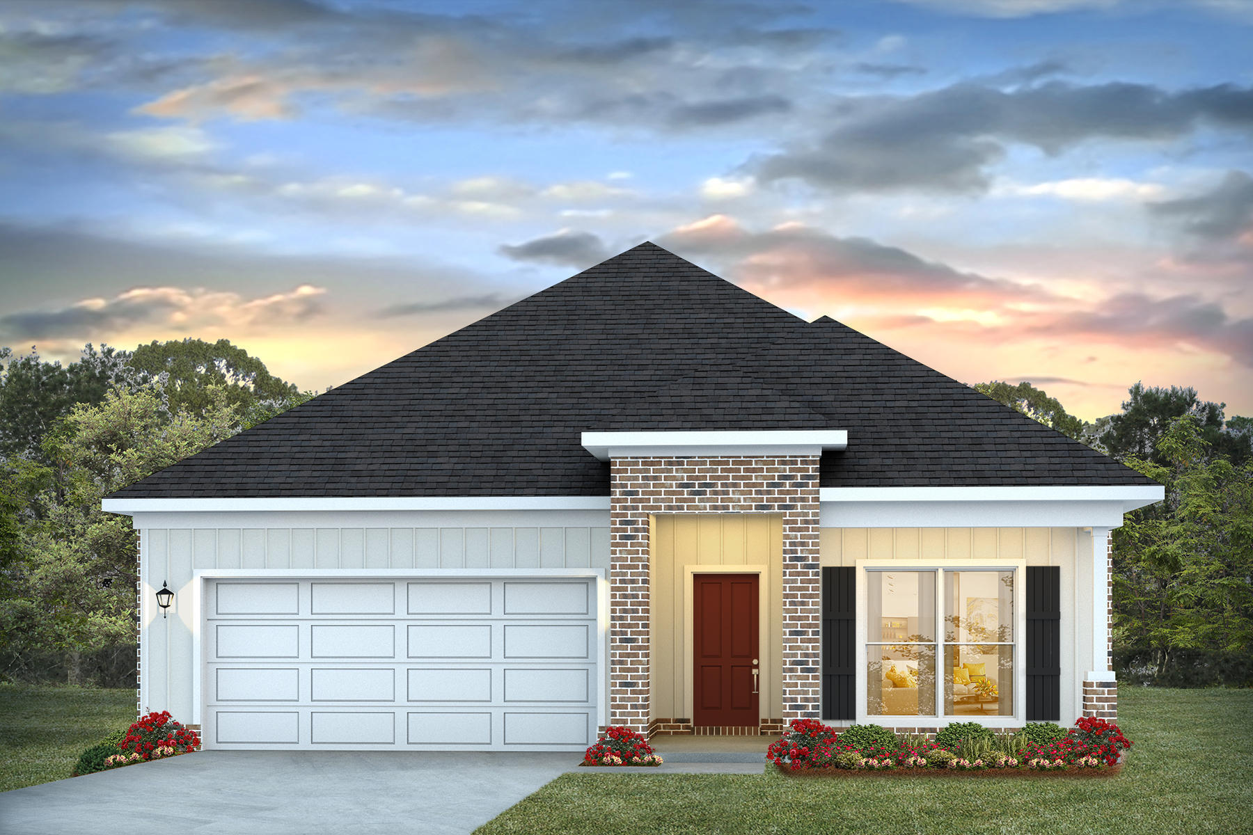 NEW CONSTRUCTION GOING UP NOW. Marlin Place Community offers community pool, pavilion, sand volleyball ct., cornhole area & streetlights. NEW floorplan, the 'LAMAR', is a well-designed 1 story model with a fabulous Open Concept. Popular 3 bedroom, 2 bath, Great Room, Dining area, beautiful kitchen and covered back patio. Wonderful design for relaxed living & entertaining. The kitchen features: stainless-steel appliances, pantry, Quartz kitchen countertops, Island, smooth-top range, built in microwave & quiet dishwasher. Bedroom 1 offers a nice walk-in closet, the adjoining bath has a double vanity, lg. shower, garden tub, & water closet. Both baths have Quartz counter tops. Striking wood look flooring, plush carpet in bedrooms. You will love the Smart Home 'Connect' system & much more.