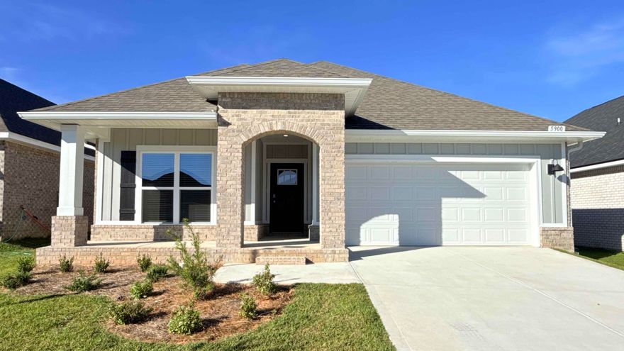 Ask us about our current rates and closing cost incentives! Marlin Place Community offers community pool, pavilion, sand volleyball ct., cornhole area & streetlights. NEW floorplan, the 'LAMAR', is a well-designed 1 story model with a fabulous Open Concept. Popular 3 bedroom, 2 bath, Great Room,Dining area, beautiful kitchen and covered back patio. Wonderful design for relaxed living & entertaining. The kitchen features: stainless-steel appliances, pantry, Quartz kitchen countertops, Island, smooth-top range, built in microwave & quiet dishwasher. Bedroom 1 offers a nice walk-in closet, the adjoining bath has a double vanity, lg. shower, garden tub, & water closet. Both baths have Quartz counter tops. Striking wood look flooring, plush carpet in bedrooms.