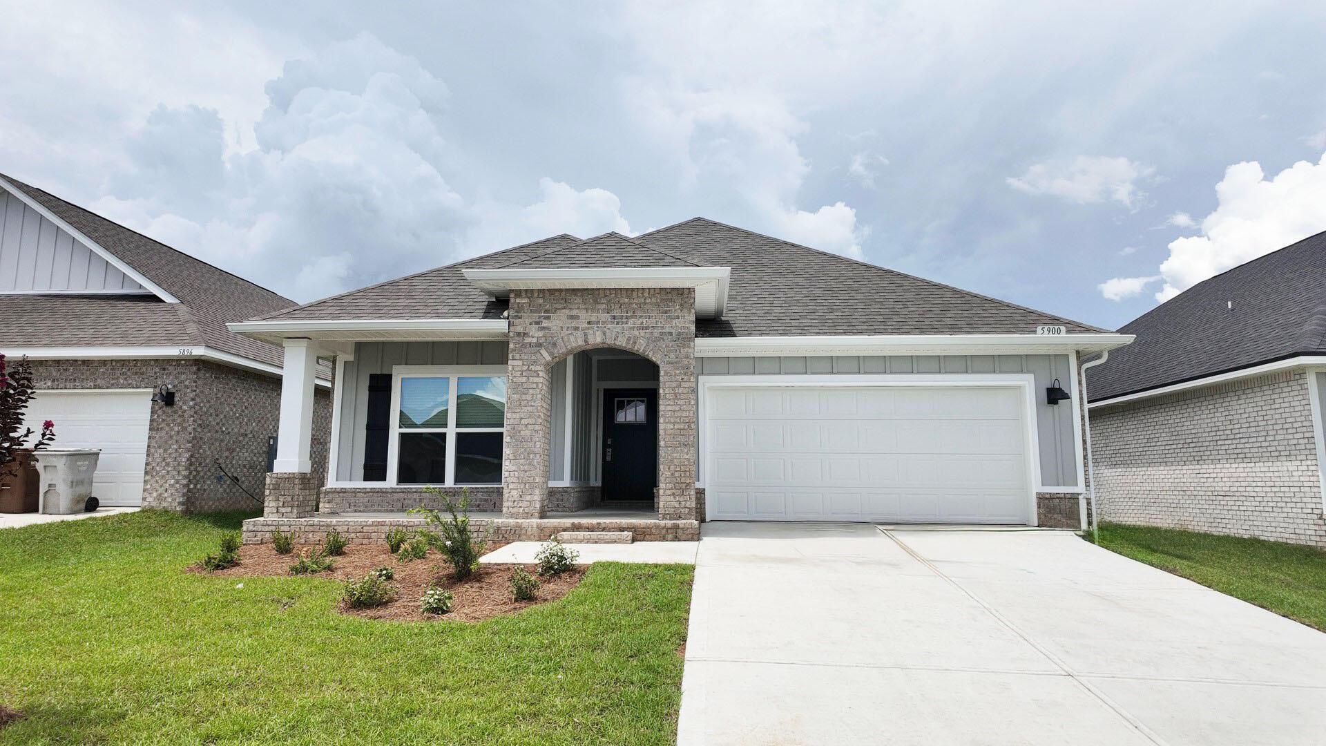 NEW CONSTRUCTION GOING UP NOW. Marlin Place Community offers community pool, pavilion, sand volleyball ct., cornhole area & streetlights. NEW floorplan, the 'LAMAR', is a well-designed 1 story model with a fabulous Open Concept. Popular 3 bedroom, 2 bath, Great Room, Dining area, beautiful kitchen and covered back patio. Wonderful design for relaxed living & entertaining. The kitchen features: stainless-steel appliances, pantry, Quartz kitchen countertops, Island, smooth-top range, built in microwave & quiet dishwasher. Bedroom 1 offers a nice walk-in closet, the adjoining bath has a double vanity, lg. shower, garden tub, & water closet. Both baths have Quartz counter tops. Striking wood look flooring, plush carpet in bedrooms. You will love the Smart Home 'Connect' system & much more.