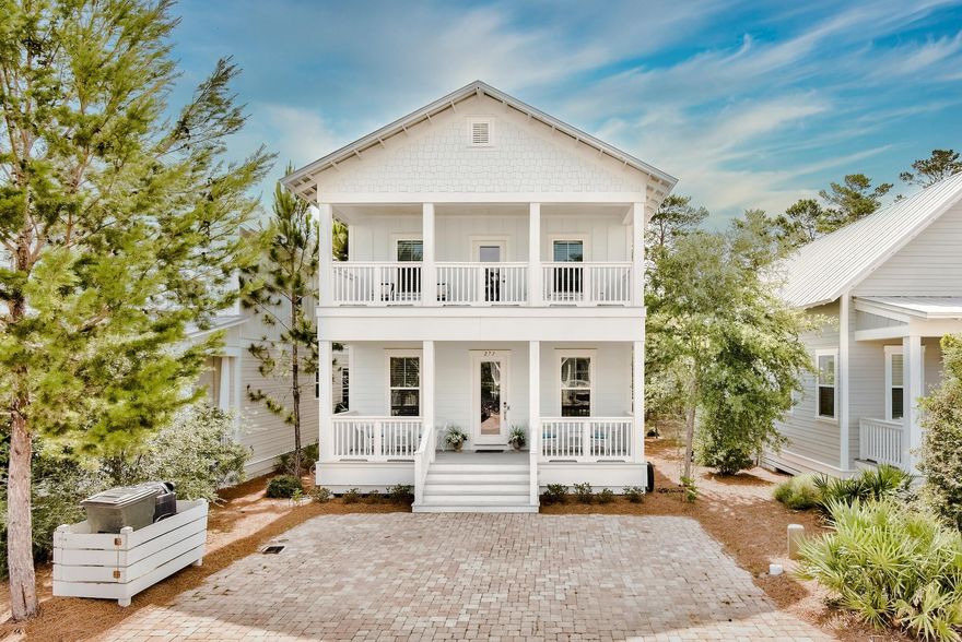 Beautiful Beach House in highly desirable Highland Parks Community.    This 3 bed 3 bath home backs up to a nature preserve offering a private back yard setting.   Just steps away from the State Forest and less than a 15 minute walk to Blue Mountain Beach Access.    The upstairs master has a huge covered porch and is furnished beautifully.   There are two other covered porches on the first floor offering a great place to sit and soak up the quiet surroundings.     It has NEVER been on the rental program but would be a fantastic investment property.   Rental Projections are included in the documents tab.  Home Warranty included.   Don't miss this beauty - it won't last long.