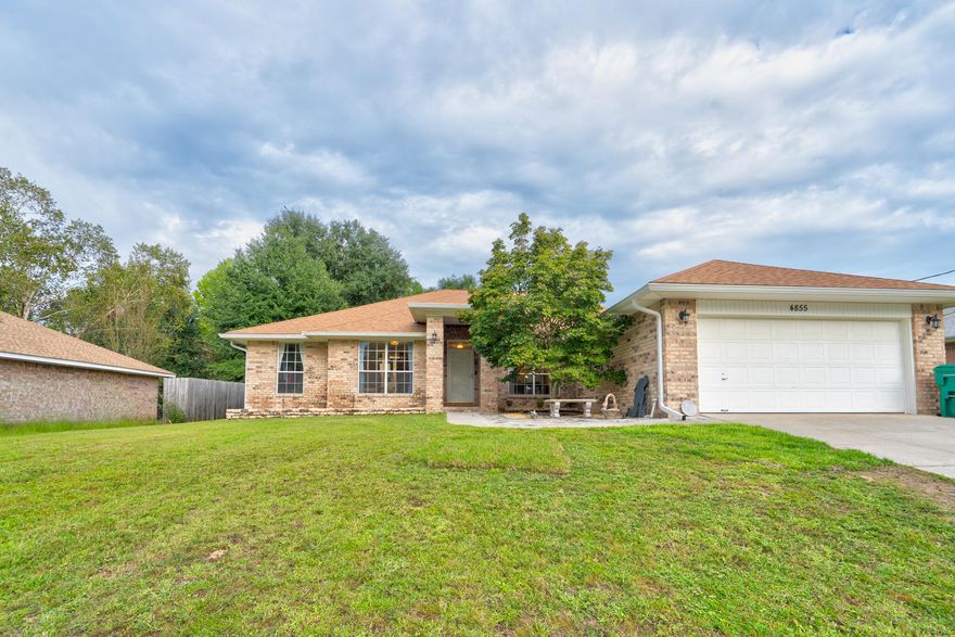 Welcome to 4855 Orlimar Street! This beautifully maintained 4-bedroom, 2-bath brick home, built in 2000, offers 2,556 sq. ft. of thoughtfully designed living space.Inside, you'll find an open floor plan with vaulted ceilings, a spacious living area, and a large kitchen featuring new granite countertops and stainless steel appliances. A formal dining room adds elegance, while the versatile flex space is perfect for an office, playroom, or den.The expansive primary suite boasts his-and-hers custom closets and a luxurious bath with a garden tub. Additional highlights include a large laundry room, generous storage, and a 2-car garage.Enjoy energy savings year-round with fully paid solar panels, plus the convenience of a powered storage shed. Major system updates include: Roof (2022)

AC (2020)

Water Heater (2020)

Located in the heart of Crestview, this home combines modern upgrades with everyday comfort. Don't miss your opportunityschedule a showing today!