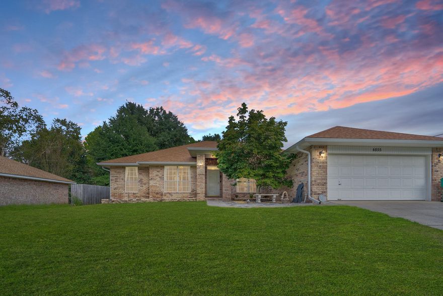 Welcome to 4855 Orlimar Street! This beautifully maintained 4-bedroom, 2-bath brick home, built in 2000, offers 2,556 sq. ft. of thoughtfully designed living space.Inside, you'll find an open floor plan with vaulted ceilings, a spacious living area, and a large kitchen featuring new granite countertops and stainless steel appliances. A formal dining room adds elegance, while the versatile flex space is perfect for an office, playroom, or den.The expansive primary suite boasts his-and-hers custom closets and a luxurious bath with a garden tub. Additional highlights include a large laundry room, generous storage, and a 2-car garage.Enjoy energy savings year-round with fully paid solar panels, plus the convenience of a powered storage shed. Major system updates include: Roof (2022)

AC (2020)

Water Heater (2020)

Located in the heart of Crestview, this home combines modern upgrades with everyday comfort. Don't miss your opportunityschedule a showing today!
