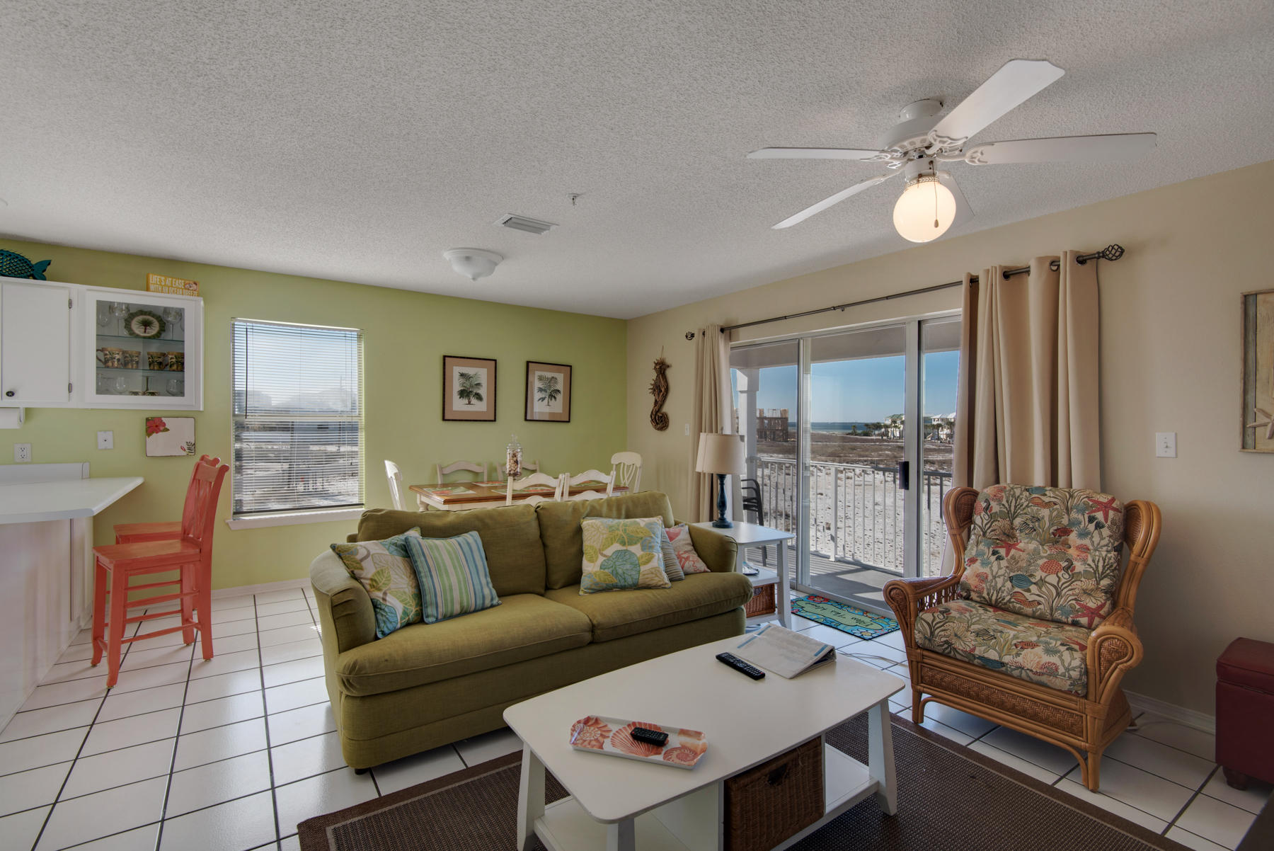 You'll make lots of excuses to stay home and enjoy your backyard oasis in this spacious 3 bedroom/ 2 bathroom condo on Navarre beach. There are gorgeously landscaped gardens with the perfect proportion of shade and sunshine surrounding a sparkling swimming pool and generous space for entertaining guests. Just when you thought it couldn't get any nicer, the inside features an eat-in updated kitchen; spacious bedroom; and family room;. You may have to leave this idyllic, delightful home every once in a while, but you really won't want too..