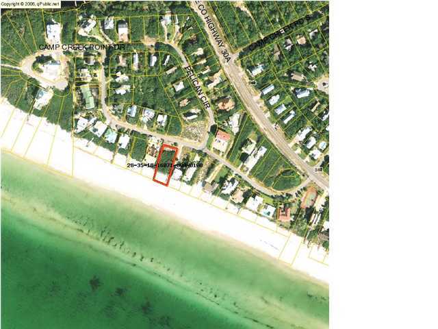 Great Gulf Front Lot located in a private secluded community on Pelican Circle in Beautiful Seacrest Beach. High elevation. This is a perfect location for everything in South Walton County. This lot is not part any association and pays no Hoa fees. Listing Broker/Salesperson has ownership interest in the property.