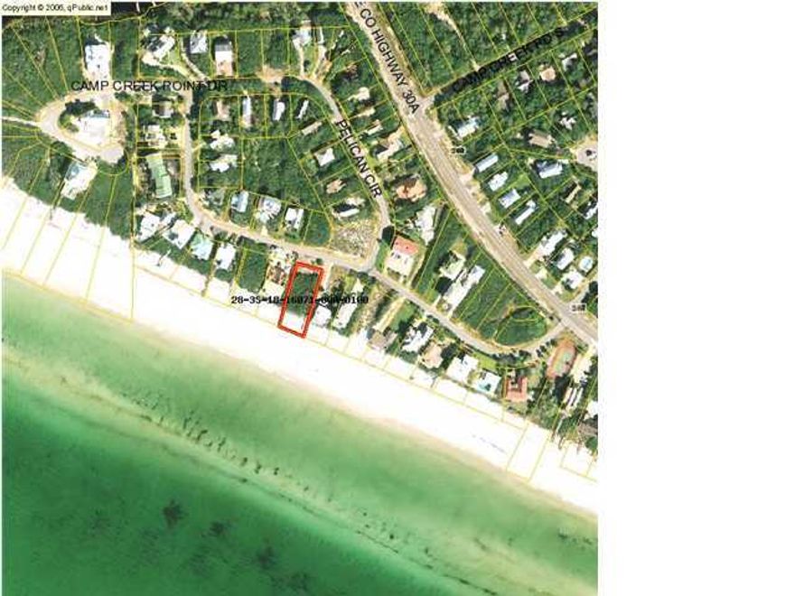 Great Gulf Front Lot located in a private secluded community on Pelican Circle in Beautiful Seacrest Beach. High elevation. This is a perfect location for everything in South Walton County. This lot is not part any association and pays no Hoa fees. Listing Broker/Salesperson has ownership interest in the property.