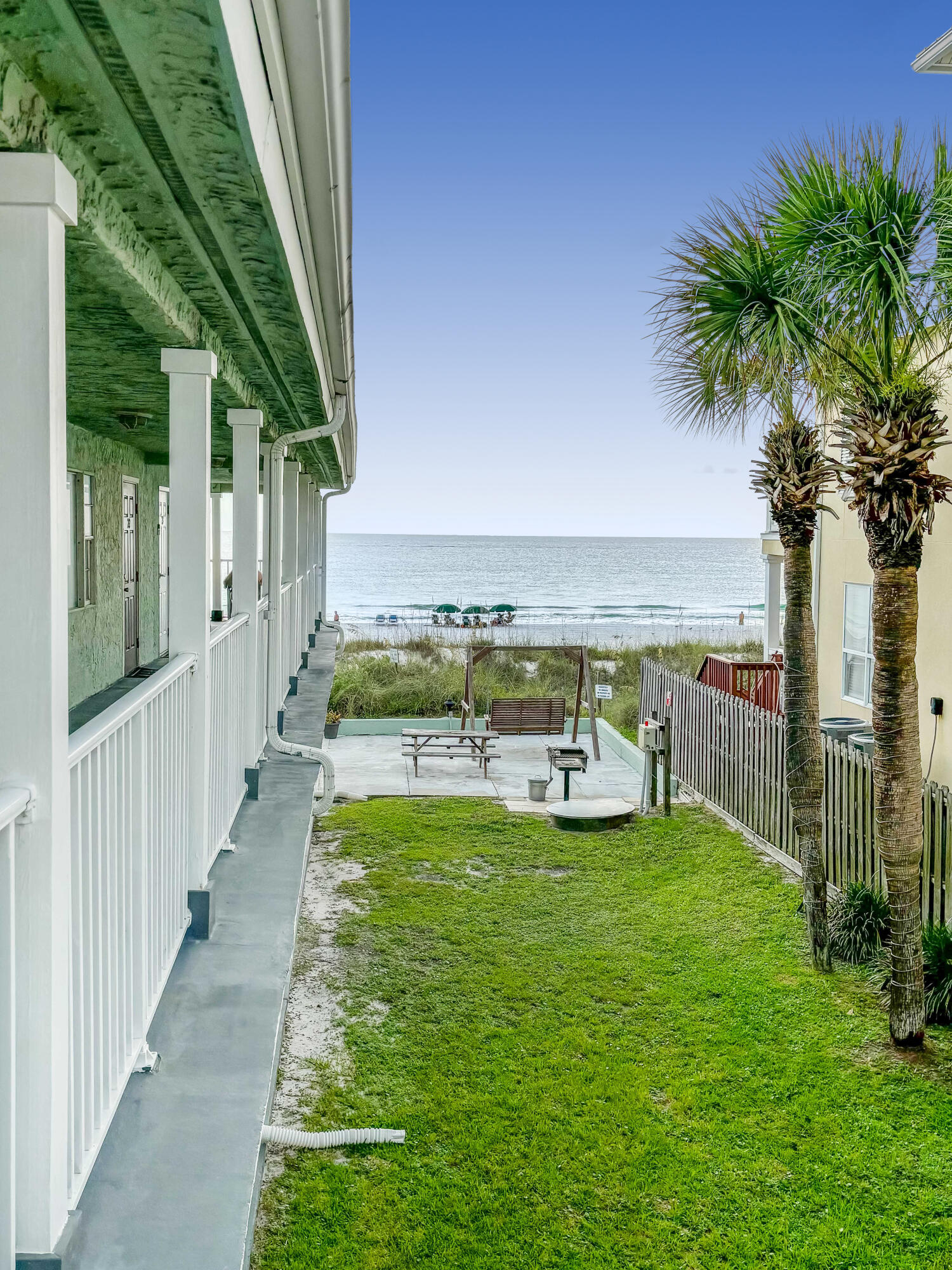 Affordable Beach Condo right on the beach! Perfectly located on Surf Dr beside Alibi bar/restaurant and steps away from your very own private beach. Low density building and low HOA fees! You CAN own on the beach! Inside is a thoughtfully designed bright and airy one bedroom layout with a living room hosting 2 futons, loveseat, and recliner. All appliances are here and ready to cook with. Fully Furnished and rental ready! Located 2 miles from Schooners, 2 miles from Pineapple Willys, and under 4 miles to Shipwreck Island Waterpark. At this price, you better come see it before it is sold!