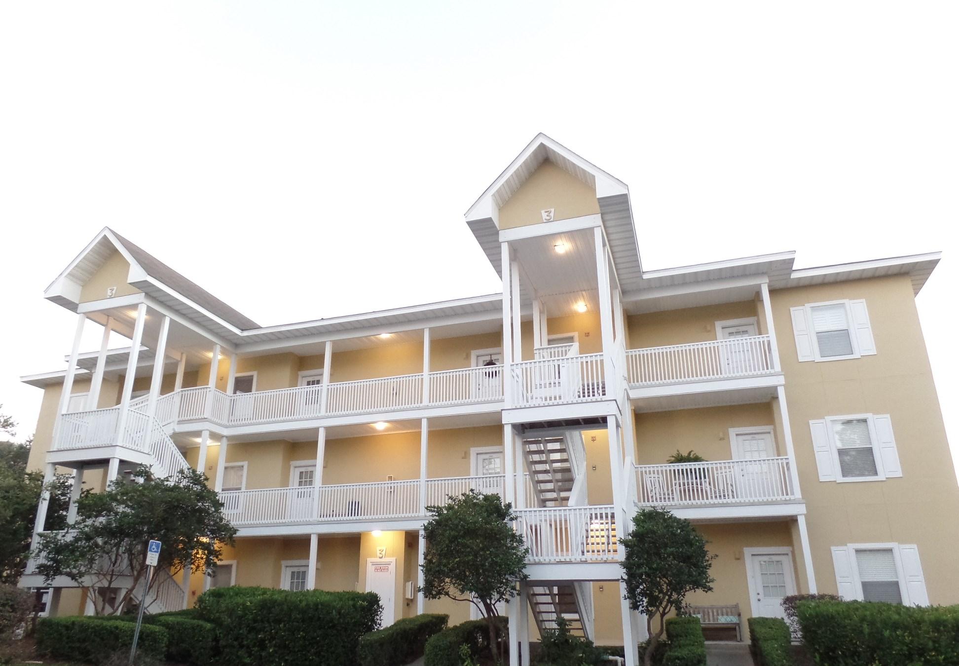 REO - Nice 2 bedroom 2 bath 940 square foot condo ground floor end unit condo in Heron's Watch condominium. This condo is conveniently located just off Hwy 30A in Seagrove and has a large community pool. The home has a nice open kitchen with stainless steel appliances, tile floor and a breakfast bar. The large living dining area has a ceiling fan and glass sliding door leading out to a covered patio, with small storage closet. The unit has a split floor plan with the master in the rear and another large bedroom in the front of the condo which has access to the hall bath. Great location just North of Hwy 30A just minutes to the beach, shopping, restaurants and more. Come see this one today!!