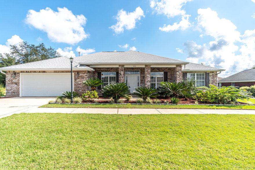 Absolutely Magnificent Brick home in Prestigious Chanan Estates. 4br/3ba beauty featuring a courtyard entrance, Lanai & Pergola. Roof was replaced in 2017. As you enter this grand open floor plan, you can't help but admire the quality craftmanship and the sheer beauty of the home. The foyer features beautiful laminate flooring which leads you in the family room with a cozy gas fireplace. Oversized sliding glass doors lead onto the enclosed lanai. Cooking is a dream in this kitchen with granite countertops, stainless steel appliances, custom cabinets and a breakfast bar. Master suite has trey ceilings, large his & her walk in closets which leads to the boastful Master Bath that features a garden tub with a separate shower seemless glass entry and his & her vanities. Guest bedrooms are very