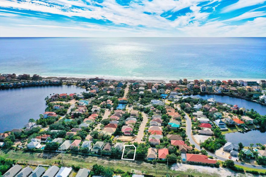 Build your dream beach retreat in Destiny. Building plans included with purchase.
Destiny is a charming gated community located off Scenic 98 in Destin, FL. Great amenities including a community pool, tennis court and clubhouse. The community is directly across the street from the Crab Trap beach access. The lot next door to this lot (Lot 138) may also be purchased to build two homes or save one for extra privacy. All lot dimensions are approximate and should be verified by the buyer.
