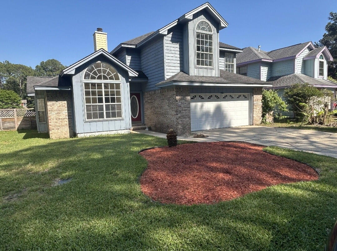 Lakefront home located in Crosswinds Landing subdivision. Centrally located with easy access to both Hurlburt Field and Eglin Air Force Base. Custom built home with well appointed features. Decorative features like high ceilings, large windows, add more charm to the home. Downstairs, there is a large room with French doors that makes a fantastic guest bedroom or home office. There is a gas fireplace in the living room, a wet bar with built-in cabinetry for space to keep your breakables. The kitchen has a breakfast bar, lots of work space and is adjacent to the den area. The lakefront view is so nice to see from your living, kitchen and den. The upstairs has two roomy bedrooms with a full sized bath. The spacious master bedroom and bathroom looks out to the lake.