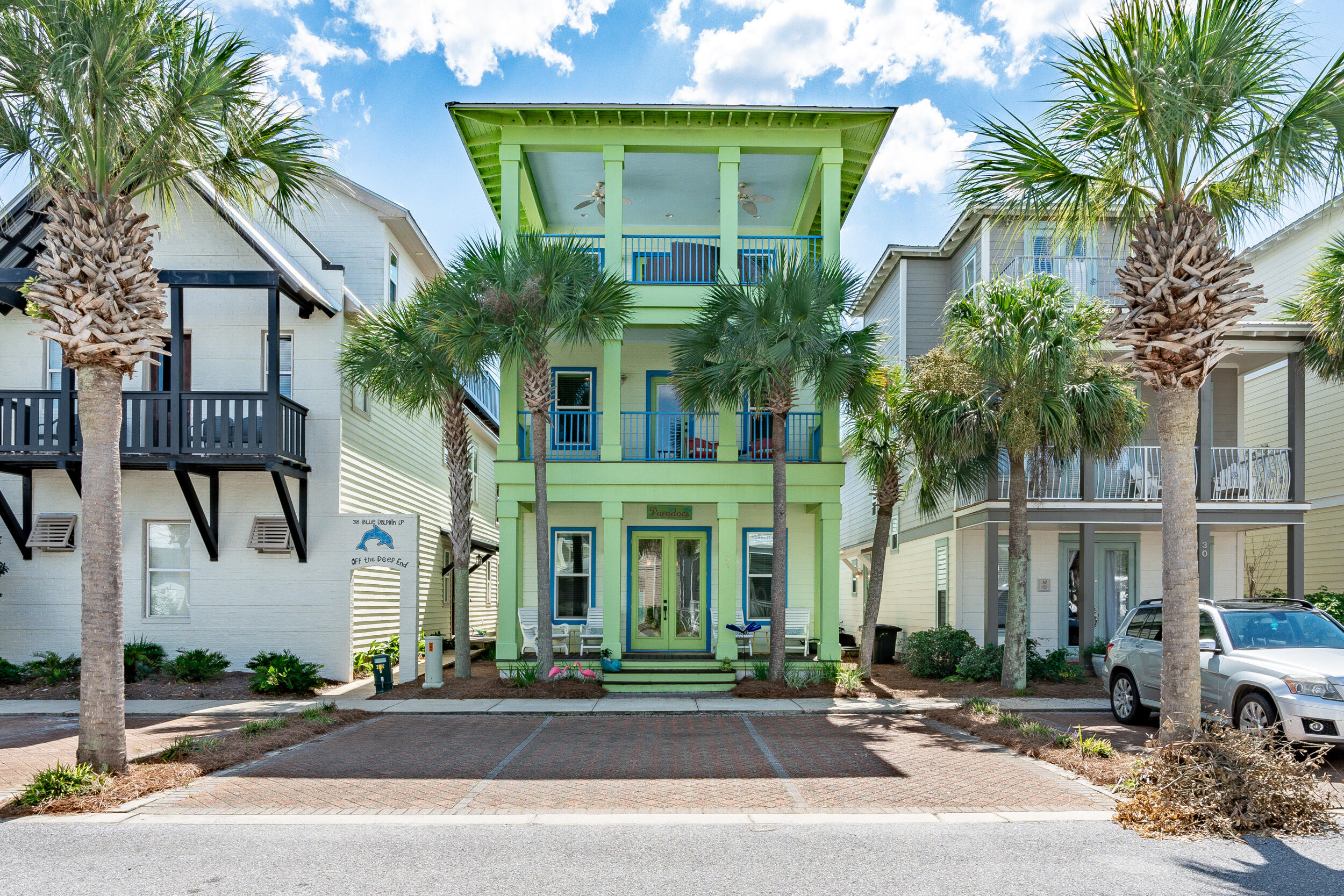 Get ready to be swept off your feet by this vibrant and fun-filled home! When 30A meets Key West, you know you're in for a treat. This FULLY FURNISHED, TURN-KEY ready home is a colorful oasis of pure joy. Step inside and be greeted by the lively decor that sets the tone for the entire residence.
As you explore, you'll find multiple balconies that beckon you to take in the surrounding beauty, including unparalleled views of the Gulf of Mexico and the sweeping scenery from Alys Beach to Seacrest. It's your own personal lookout point to soak in the breathtaking coastal landscape.
And that's not all - the back patio is steps away from 30A, enjoy all the amenities of Seacrest Beach such as DEEDED BEACH ACCESS, Lagoon style pool, amphitheater, tram service, and array of restaurants and shops.