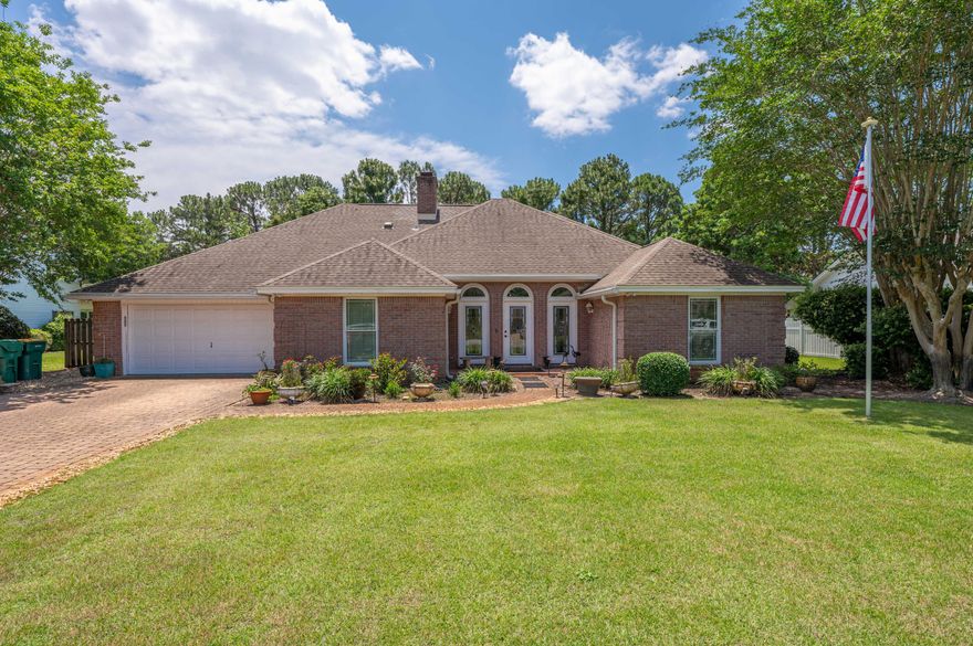This Gorgeous All Brick 4 Bedroom Design Built by RANDY WISE HOMES, INC. is located in SOUTHWINDS a Gated HOA subdivision.   situated on the #7th Fairway/Hole ''Marsh'' Golf Course in Bluewater Bay. NEW HVAC installed, NEW ROOF prior to Closing.  Tiled Foyer, Kitchen Breakfast Room and Florida Room. 2012 Impact Windows and Doors. Stainless Steel Appliances, Bosch Gas Cooktop, Microwave, Dishwasher and Oven, LG Refrigerator, Rear Screened-In Patio to view your Large Backyard with Gated Fenced Area beautiful Green Grass and a Fruit Tree Garden (Apple, Pear, Peach, Grapefruit, Orange, Fig, Kumquat) Overhead Storage in Garage is Full Floor to Ceiling and could be easily converted to a Bonus Room with Full Stair Entry Off Kitchen. 
HOA INFO:  http://www.southwindpoa.org/

*Seller will with an ACCEPTABLE OFFER pay and install prior to CLOSING a NEW DIMENSIONAL SHINGLE ROOF.

*Seller will have interior of HOME repainted White or give Buyer a Paint Concession.