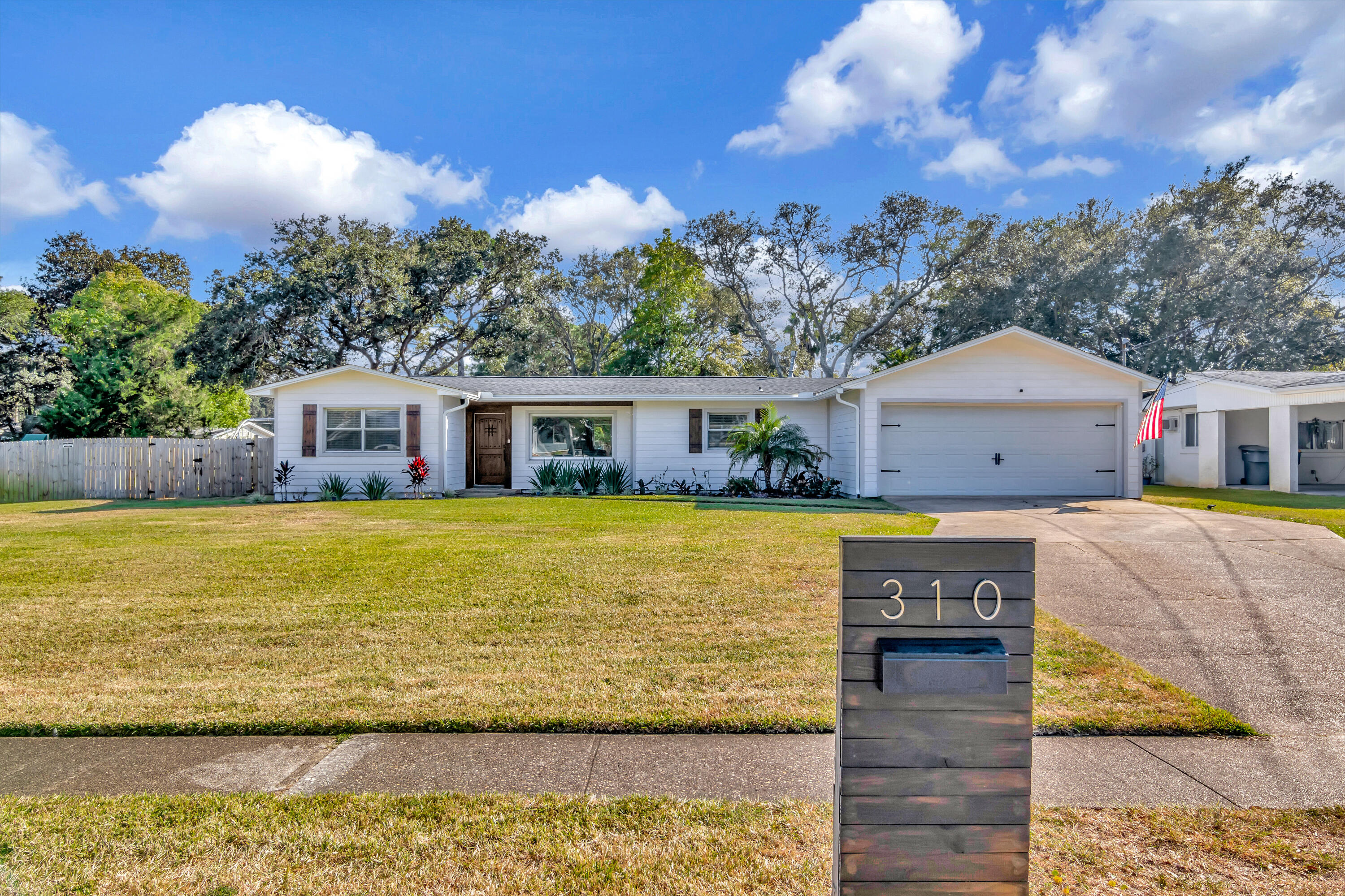 Beautiful home on the prestigious Yacht Club Drive. Home has recently been remodeled. Boasting new HVAC, all new copper wiring, all new drywall, new waterlines, new insulation, all new duct work, everything. Home is centrally located and close to Eglin and Hurlburt, and a block away from the Fort Walton yacht Club. Property is but a short drive to the beautiful Gulf of Mexico. No Flood Zone. Open floor plan, with brand new hard wood, soft close cabinets, accented with a marble subway backsplash and beautiful countertops. Oversized master bedroom and bathroom, with walk in shower and double vanity. Large concrete back patio, over 1000 sq/ft. Two walk in closets, and a large flex room. Plus a 2 car garage. Don't miss your chance to come see this home and be a part of Yacht club.