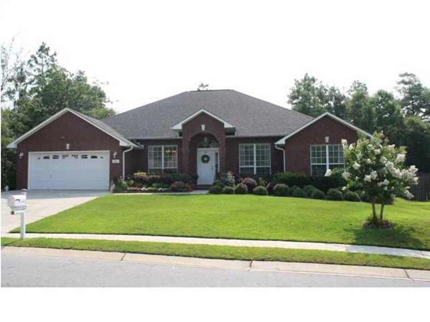 This beautiful home is conveniently located in South Crestview, and has been upgraded galore! The sellers have added crown molding and wood floors in the living area, granite counters, a travertine tile back splash, fence, and oil rubbed bronze fixtures through out! Featuring a large living room with vaulted ceilings, a spacious kitchen, dining room, 4 large bedrooms, 3 baths, and a heated and cooled Florida room, this home has plenty of space to spread out! The master bath features a separate tub and shower, double vanity, and his and hers closets. Outside, enjoy privacy on your patio as you grill or have a nice cold beverage! Lot is large and flat with sprinkler system. Lot dimensions are approximate.