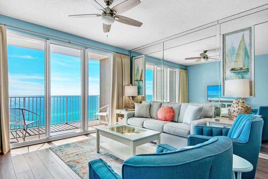 Discover the perfect blend of comfort and style in this beautifully renovated 2-bedroom beachfront condo at Majestic Sun in Miramar Beach, Florida. Thoughtfully updated and professionally decorated, this property offers a welcoming and serene retreat by the Gulf. The spacious living area features modern finishes, updated furnishings, & appliances, creating a relaxing space to unwind or host guests. Floor-to-ceiling windows fill the room with natural light and frame stunning Gulf views, while the private balcony invites you to take in the sights and sounds of the shoreline. This unit generates solid rental income! As part of the Majestic Sun condominium, you'll enjoy direct access to 2,000 feet of white, sandy shoreline. Take advantage of the outdoor pool, the indoor pool or 2 hot tubs. Stay active in the onsite fitness center, and enjoy the convenience of a 3-story parking garage. Plus, you're just moments away from the area's best shopping, dining, and entertainment options.

Whether you're looking for a peaceful escape or a home base for beachside adventures, this condo offers the perfect mix of elegance and practicality in an unbeatable location.