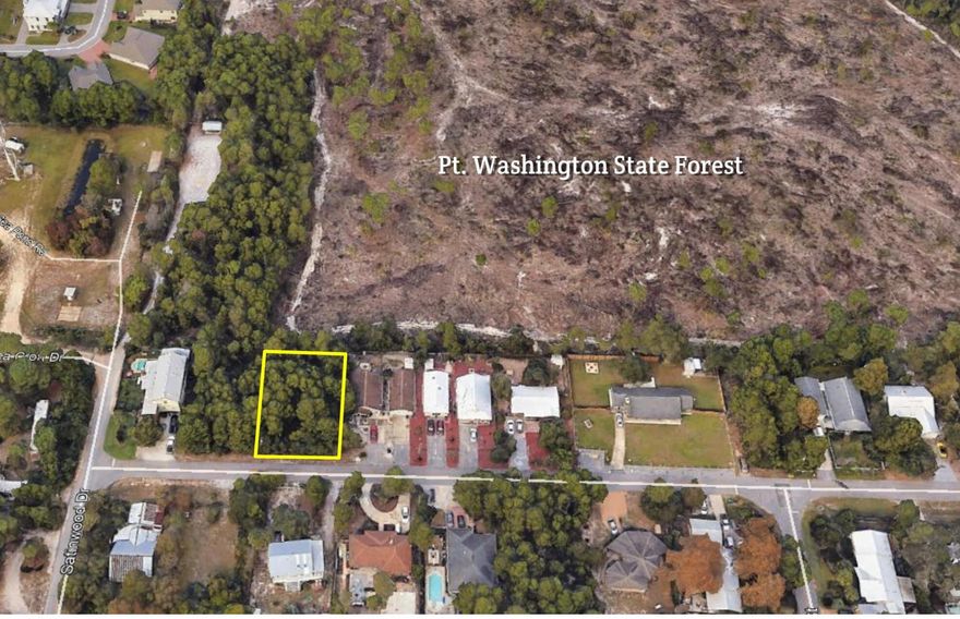 There is a contract on property, Seller is accepting Back Up offers and has 72 hour Kick Out Clause.  Come build the beach house of your dreams. No HOA dues. Enjoy a quiet street that backs up to the state forest but gives you easy access to the beach and local happenings. Close to restaurants, shopping and easy access to get to Highway 98.Public beach access is south of Goatfeathers restaurant. This is a perfect location for a beach rental or family home.