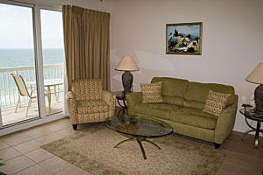 This unit has one of the best views on the beach. Watch the beautiful sunsets from you spacious balcony. This complex is located on the east end of Panama City Beach and next to the very popular restaurant Schooners, and within walking distance of St Andrews State Park. Watch the fishing fleet and ships as they go through the pass. Seychelles is conveniently located close to shopping, dining, fishing and golf. The building features include lush,tropical landscaping, porte ochere entrance,fully-equipped fitness center, high speed elevators, game room for the kids, heated gulf-front tropical pool, dune walkover, covered parking garage walkover, and on-site check in. Unit 803 features 9' ceilings, ceramic tile in the foyer, hall, kitchen and bathrooms, kitchen appliances, solid surface