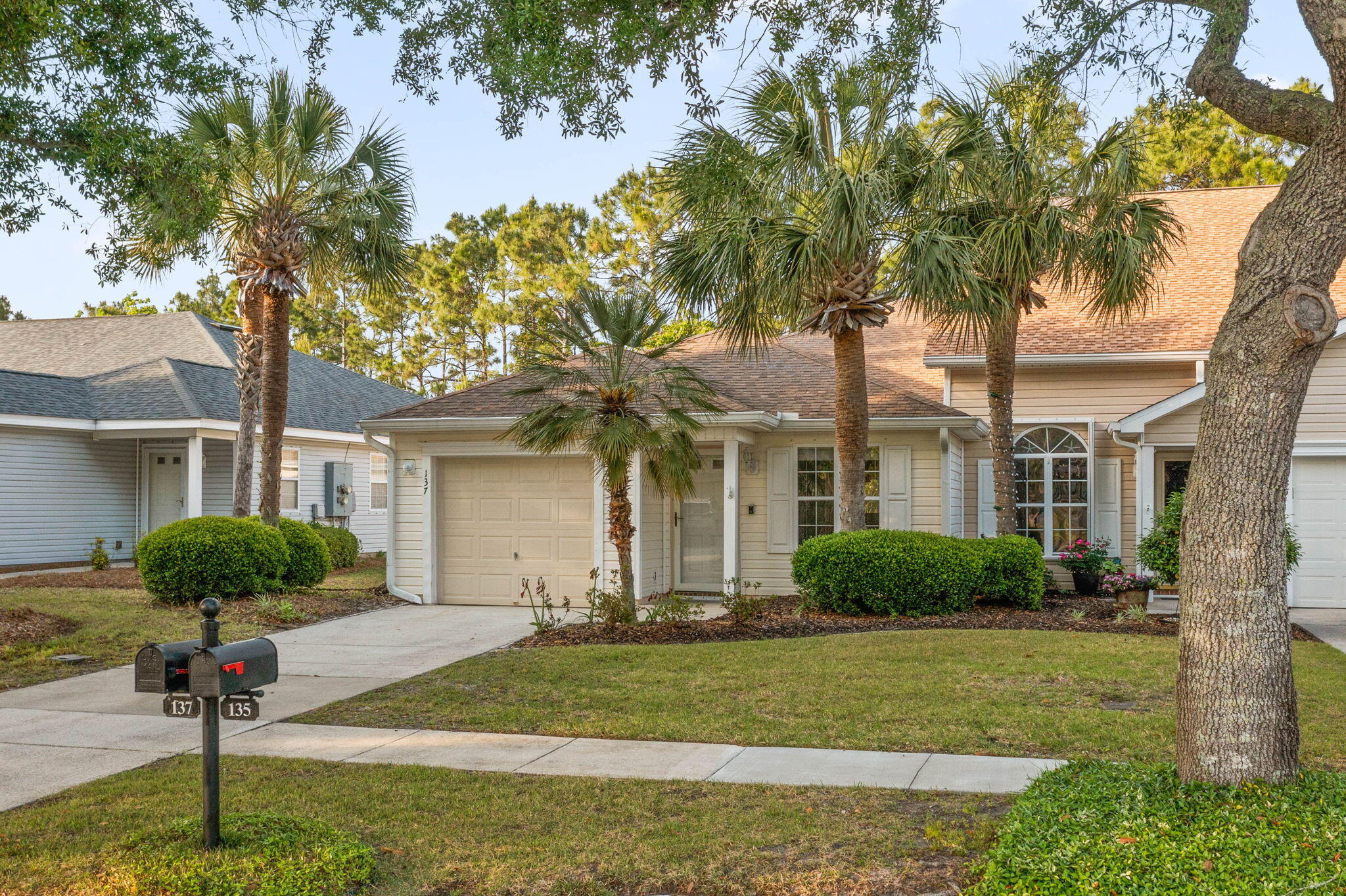 Welcome to 137 Park Place, a charming townhome located in the highly desirable Palmetto Trace community of Panama City Beach! This 2-bedroom, 2-bath beauty is perfect for anyone looking to live the laid-back coastal lifestyle full-time or to enjoy as a second home or investment property.One of the standout features of this home is the fully windowed-in sunroom -- ideal as a second living area, home office, or flex space. Simply add a split A/C unit and instantly increase your heated and cooled square footage!Step inside to an open and inviting floor plan. The kitchen offers stainless steel appliances, plenty of cabinet space, and a breakfast bar perfect for morning coffee. The primary suite is generously sized with an en-suite bathroom and a walk-in closet while the guest bedroom and bath provide comfortable accommodations for family and friends.
Outside, enjoy low-maintenance living with lush landscaping, a private outdoor patio, and access to the sparkling community pool just a short walk away. The neighborhood is golf cart-friendly, making it a breeze to head over to Pier Park for shopping, dining, and entertainment, or to cruise down to a public beach access for a day on the world-famous sugar-white sands.
Palmetto Trace is known for its friendly atmosphere, beautifully maintained grounds, and unbeatable location close to top-rated schools, Frank Brown Park, and all the best of Panama City Beach. Plus, with low HOA fees and no short-term rentals allowed, you'll enjoy a peaceful, residential vibe year-round.
Don't miss your chance to own a piece of paradise at 137 Park Place! Schedule your private tour today and start living the beach life you deserve!