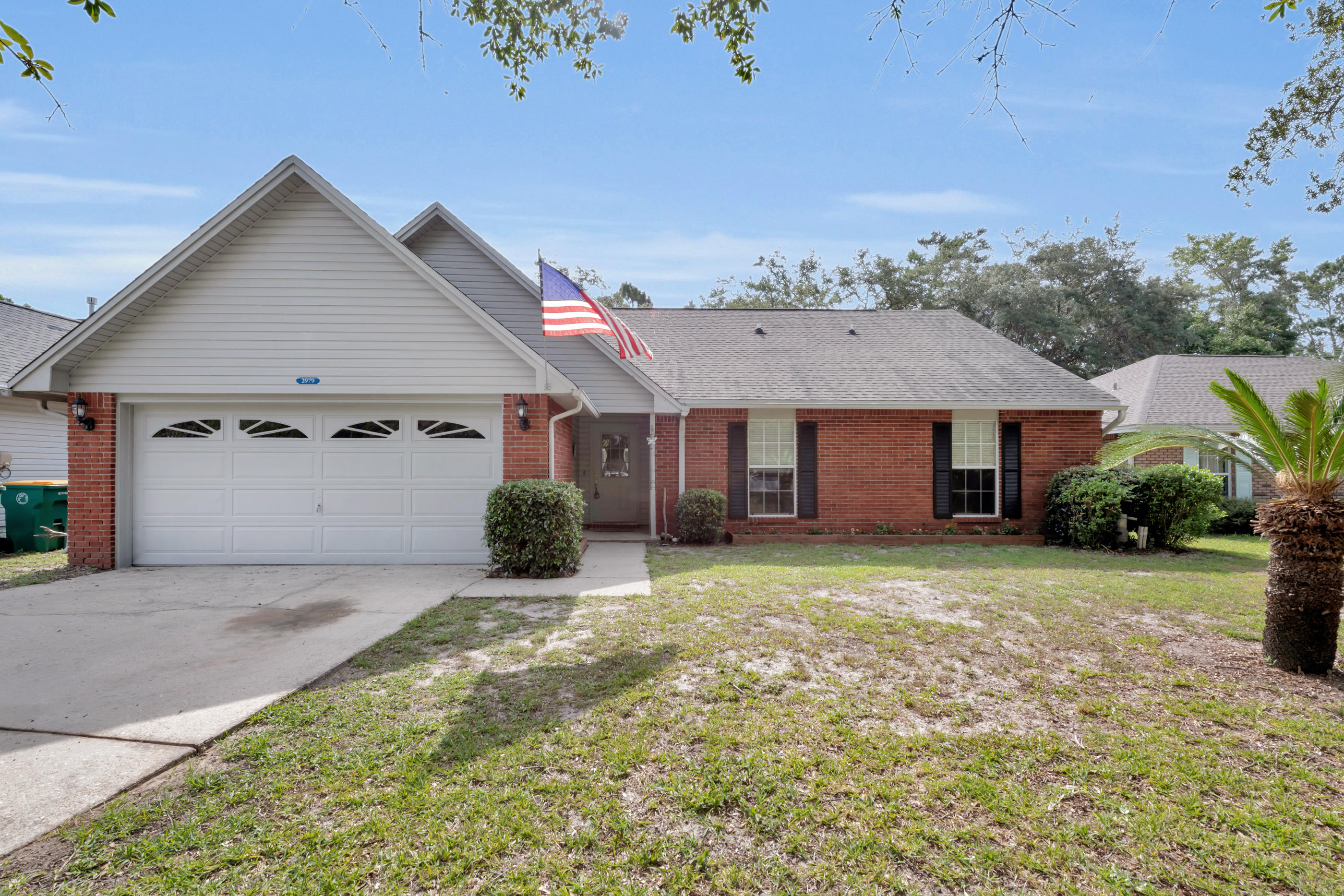 Check out this AFFORDABLE Bluewater Bay stunner! This lovely home features 4 bedrooms, 3 FULL baths, a 2 car garage and a fully fenced in backyard! HVAC 4 years old. New light fixtures, fans, faucets, hinges, knobs, toilets, outlets, switches, garage door opener and fresh paint!! OH and did we mention a transferable termite bond?! As you enter the home you will be greeted by beautiful laminate flooring, a fireplace, tons of natural light and vaulted ceilings in the main living space. Over to the left you will find the dining space and kitchen with center island and pantry. Off the kitchen is the laundry room leading to the garage. Over on the opposite side of the home you will find the two spare bedrooms, updated spare bath, and master bedroom/bath.