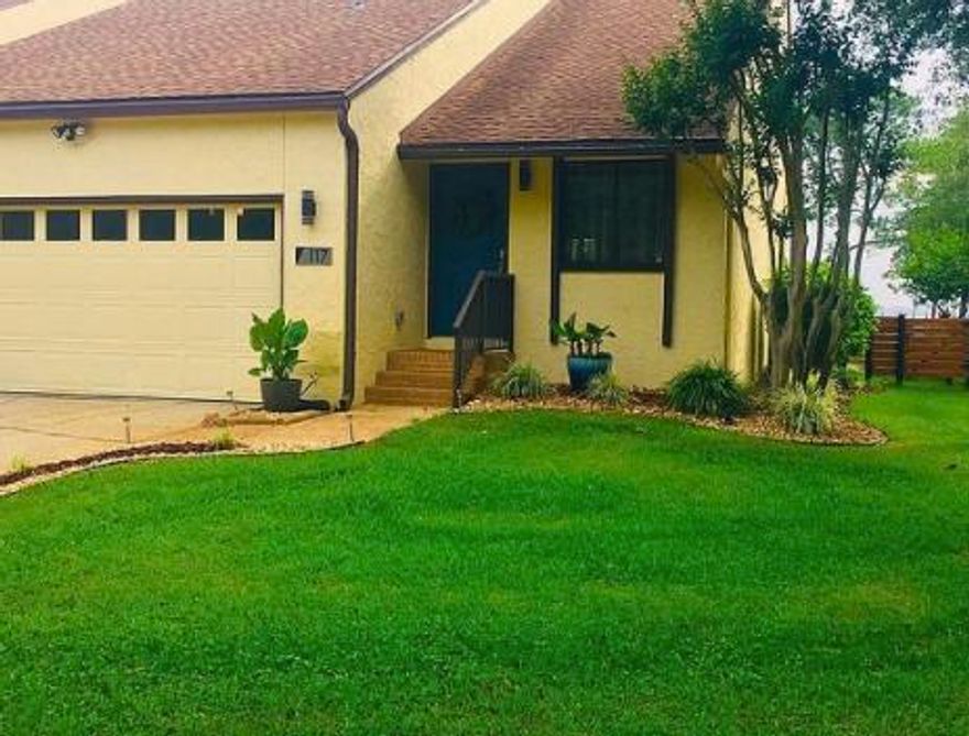 You could be on vacation everyday in this Beautifully remolded waterfront home. Enjoy the stunning sunsets from your deck or your deep water dock. Watch the dolphins swim by while sitting in your living room! This desirable end unit is on 1/4 acre lot with NO HOA!! With 3 bedrooms and 2.5 baths there is plenty of room for a family or a couple. Spacious master suite with jetted tub and walk in closet. Tons of natural light in the spacious living room that is open to the kitchen. This house is a must see to appreciate the updates and beauty. Lots of closet space, ample storage room and a 2 car garage. Home includes deep water dock and boat lift, great for just jumping on your boat and heading out on the water for the day. Freshly painted inside and out, new roof 2014, HVAC new in(click more) 2012, kitchen and bathrooms remodeled in 2016, new tile floors and carpeting 2017. Trek decking 2008. This super clean home is ready for you to just move your things in and enjoy.