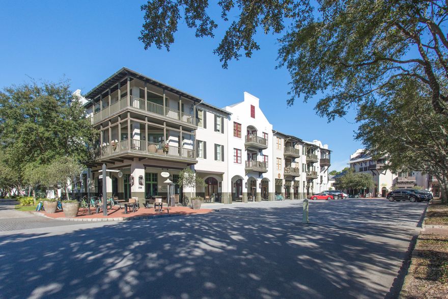 This is a unique opportunity to own a professionally decorated and managed penthouse right in the center of Rosemary Beach. Thoughtfully designed with an open floor plan and 16 foot vaulted ceilings, natural light flows throughout this home. The penthouse includes several elegant touches with its tile and wood floors, granite countertops, wood cabinets, and top of the line furnishings and decor. Additional features include a laundry room with a full washer and dryer as well as a galley kitchen with stainless steel appliances and plenty of storage. Easily accessible by elevator and offering three bedrooms and three bathrooms, this is an exclusive chance to live or invest in a planned community property with a proven rental history - grossing $73,600 in 2019. See more... Step onto the balcony and enjoy a view of Barrett Square, or take advantage of the many amenities this home offers, including five swimming pools, a fitness center, and nearby parks and a playground. This property provides deeded beach access, and the shoreline is only a five minute walk from the home. Enjoy several nearby community events throughout the year, including band performances, movies, festivals, and a weekly farmer's market. With well-known 30A dining and entertainment options just outside the door, this home presents a rare opportunity to live in the heart of one of the most coveted communities on the Emerald Coast.