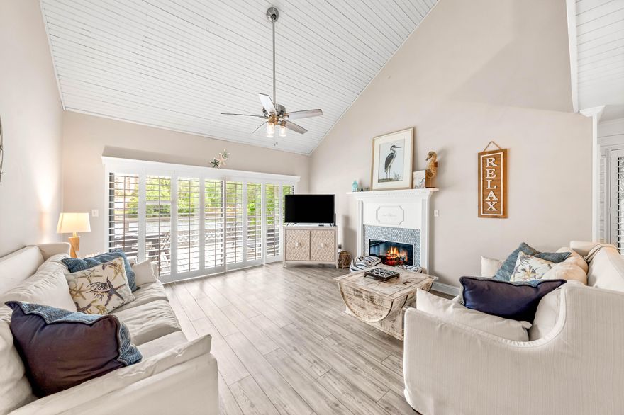 This beautifully renovated townhome is one of the largest units in Beachwalk Villas.  Located on the south side of Hwy 98 on the beachside in Sandestin, it is a short walk or golf cart ride to the beach access and is right on the lake with views from downstairs and the upstairs master. The master has a walk in closet! The new roof was installed in 2024.  There is custom flooring throughout. It is ideal for a vacation rental with 3 bedrooms, 3 bathrooms and a loft.  The open floor plan makes this a great investment for a place to relax and entertain, and also as a rental.  It has a full size washer and dryer, new HVAC which is serviced regularly, new kitchen appliances, a fireplace, and a lake front deck!The seasonally heated pool for residents of Beachwalk Villas is a fun place to relax with your guests and get to know your neighbors!  Sandestin Golf and Beach Resort has over 2,400 acres from the beach to the bay, with abundant amenities. Enjoy four championship golf courses, fifteen world-class tennis courts, a full-service 226-slip marina, and scenic biking and hiking trails. Indulge in celebrity chef dining and shopping at The Village of Baytowne Wharf, Grand Boulevard, and the Market Shops of Sandestin. The resort also features a full-service spa, ensuring a perfect balance of relaxation and activity.  This is resort style and golf cart life at it's finest!