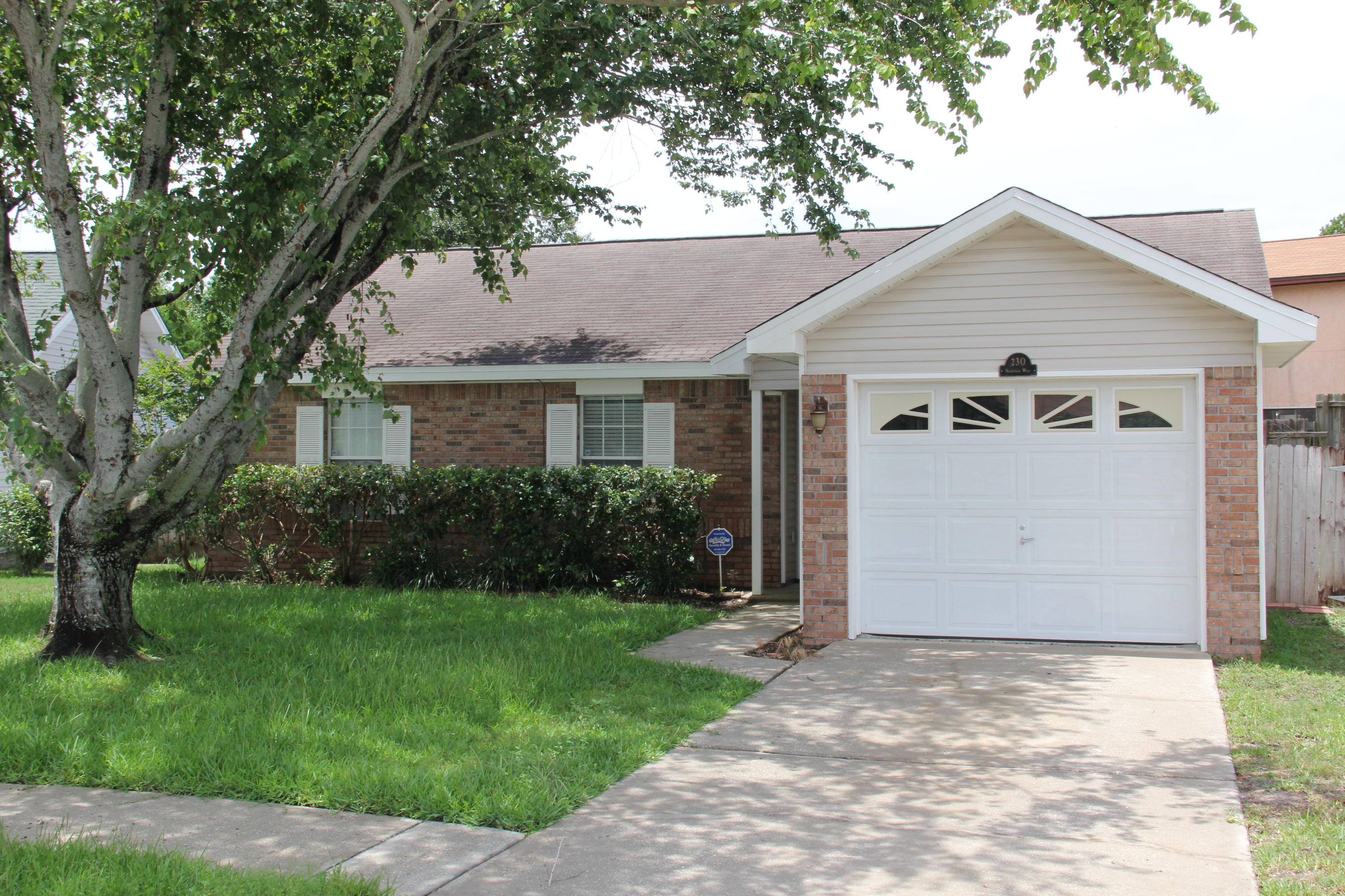 Great home centrally located in the heart of Destin! This would be perfect as a starter home or investment property. This custom designed home has many extras throughout including split bedroom floor-plan, brand new hard wood floors, brand new carpet in the bedrooms, freshly painted, new tile back splash, eat-in kitchen, and formal dining room with french glass doors leading out to the backyard, this house is in beautiful shape and move in ready. It also has architectural details such as cathedral and tray ceilings in addition to a bay window. This great home sits on one of the biggest lots in the neighborhood the yard has 6 foot privacy fence and a sprinkler system. Just minutes to the beach, harbor, dining, shopping and everything else Destin has to offer!