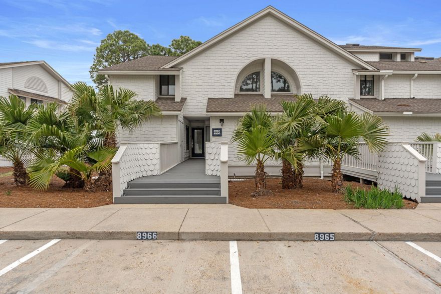 8965 Heron Walk has one of the BEST VIEWS within the Sandestin Resort, overlooking infamous sunsets of Choctawatchee Bay, Baytowne Marina and The Village of Baytowne Wharf. This RENOVATED Condo has Soaring, Vaulted Ceilings allowing significant lighting throughout.  Perfectly located by the Entrance to Sandestin and steps away from the Aquatic center. This piece of paradise is being Sold CompletelyFurnished and Rental Ready.
